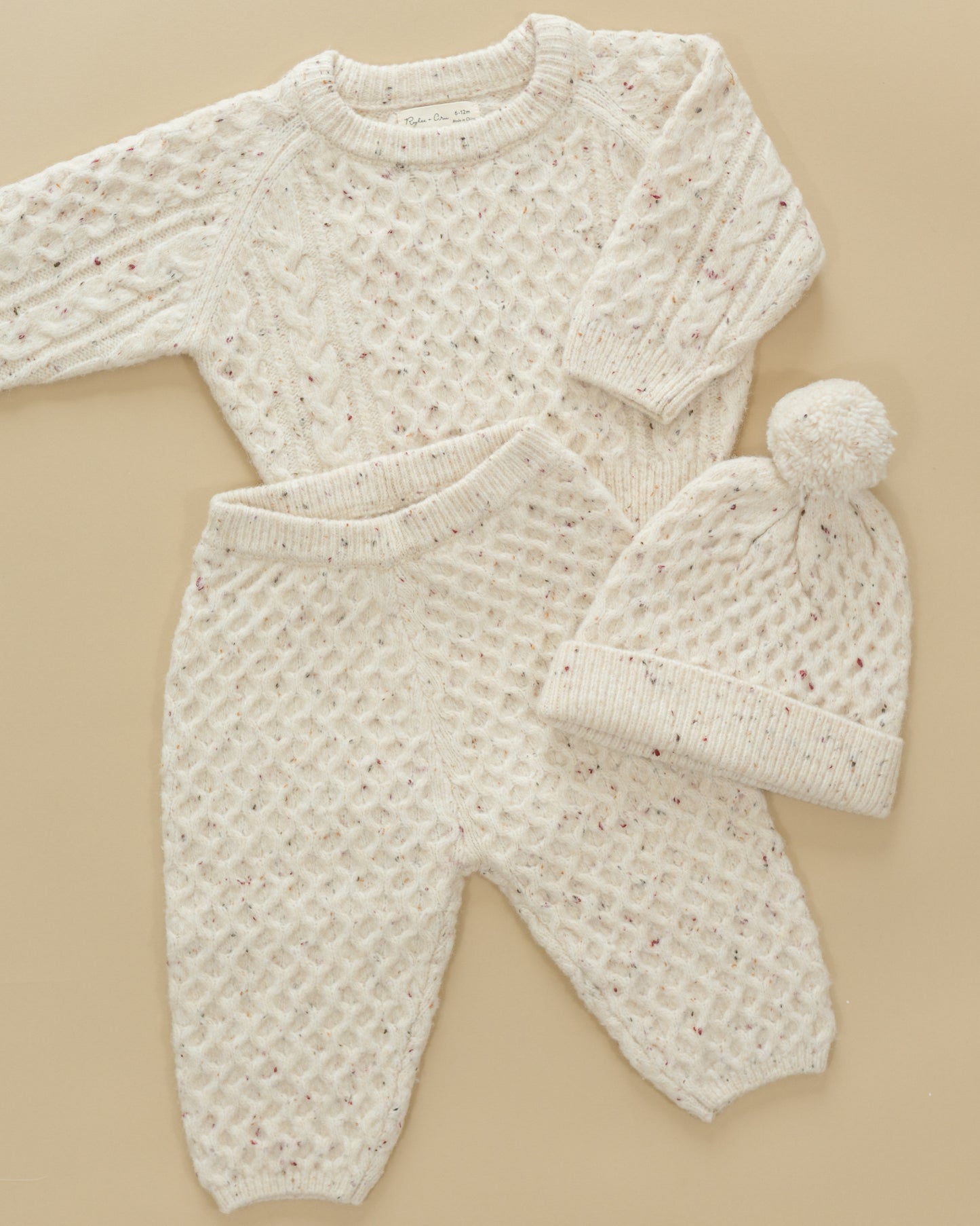 Beanie || Natural Speckled - Rylee + Cru | Kids Clothes | Trendy Baby Clothes | Modern Infant Outfits |