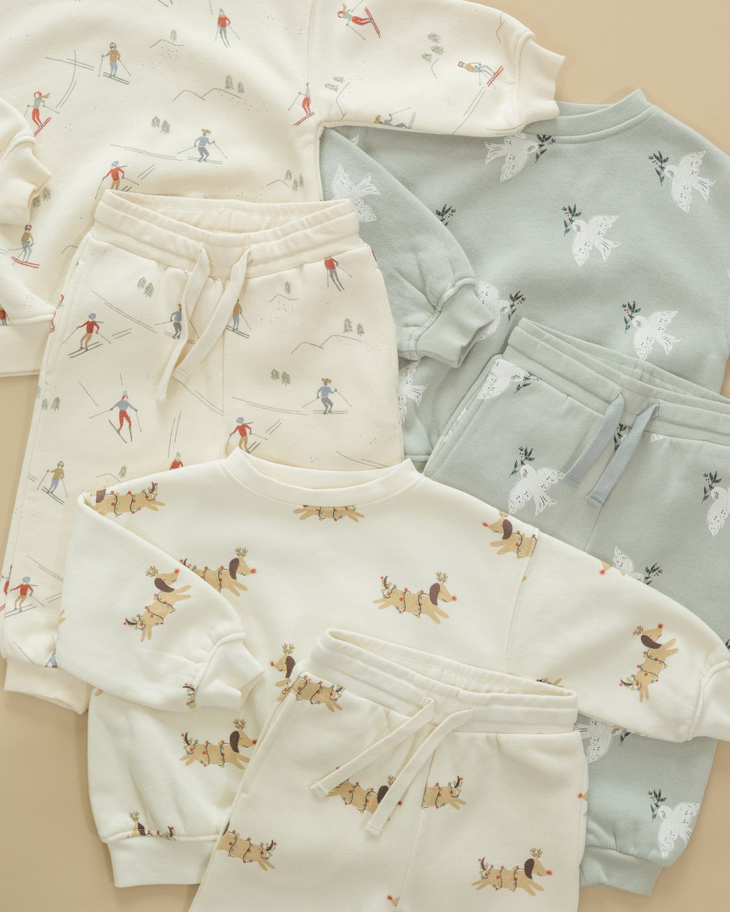 Relaxed Sweatshirt || Doves - Rylee + Cru | Kids Clothes | Trendy Baby Clothes | Modern Infant Outfits |