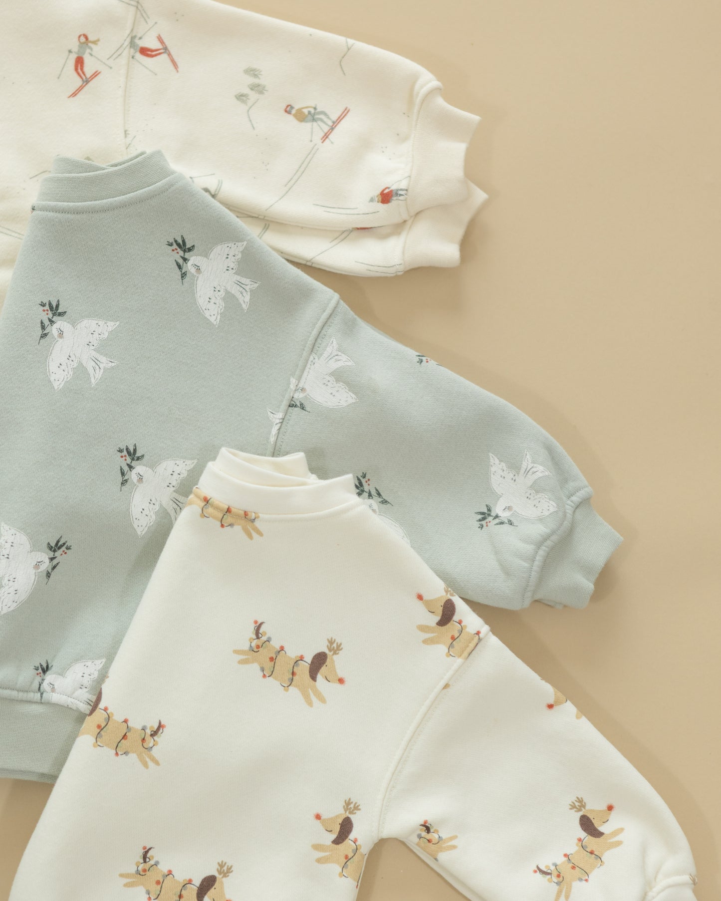 Relaxed Sweatshirt || Christmas Dogs - Rylee + Cru | Kids Clothes | Trendy Baby Clothes | Modern Infant Outfits |