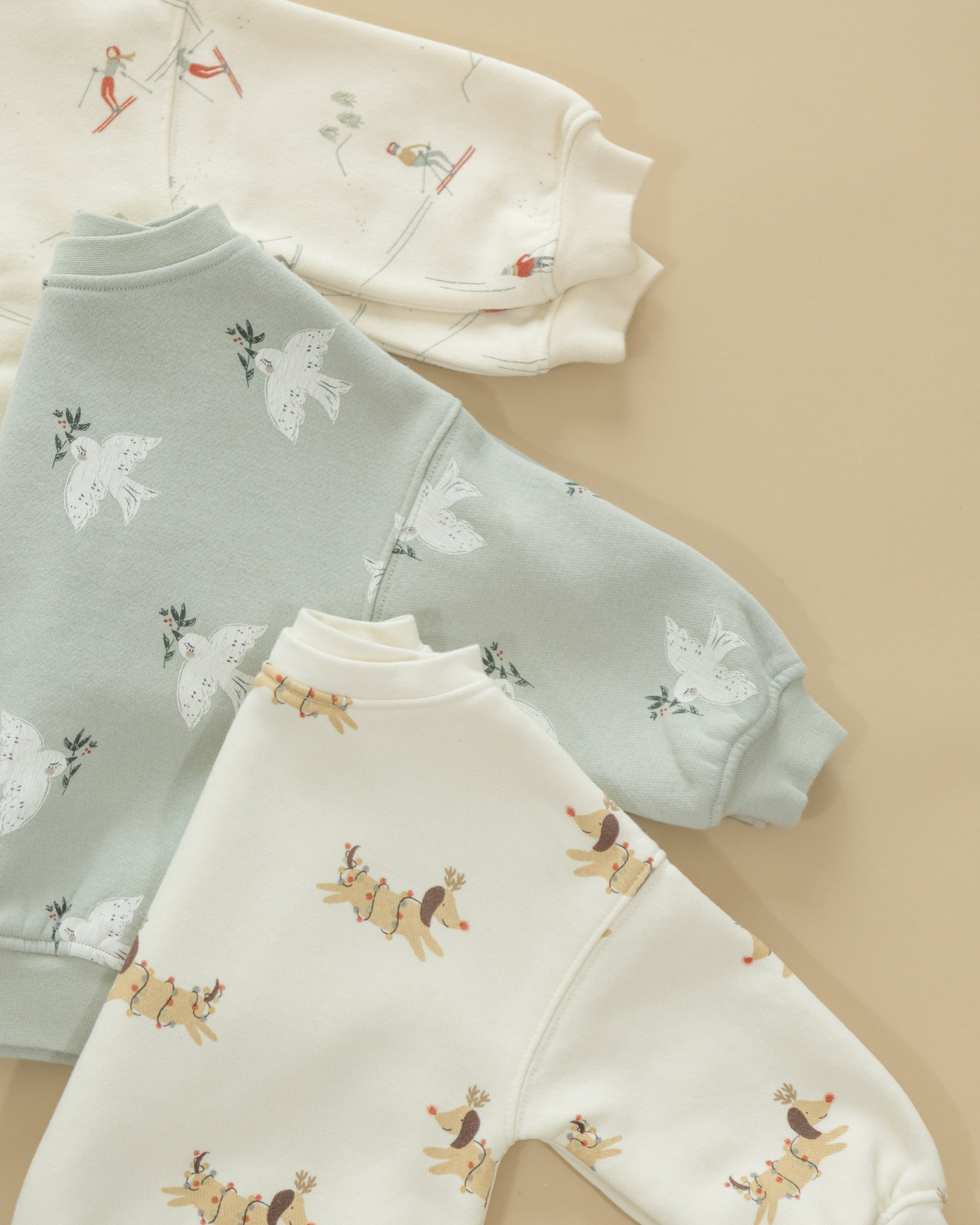 Relaxed Sweatshirt || Christmas Dogs - Rylee + Cru | Kids Clothes | Trendy Baby Clothes | Modern Infant Outfits |
