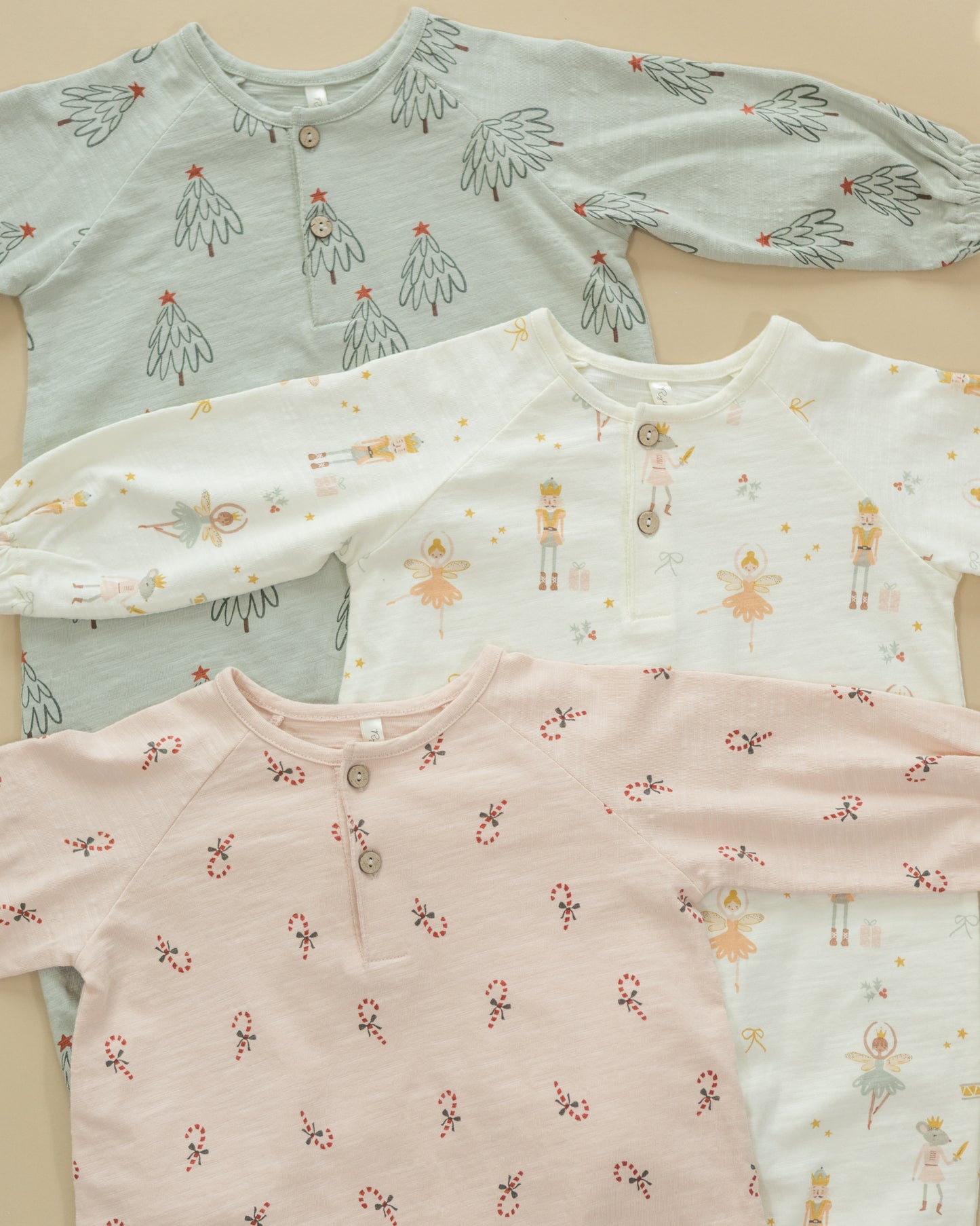 Henley Jumpsuit || Candy Canes - Rylee + Cru | Kids Clothes | Trendy Baby Clothes | Modern Infant Outfits |