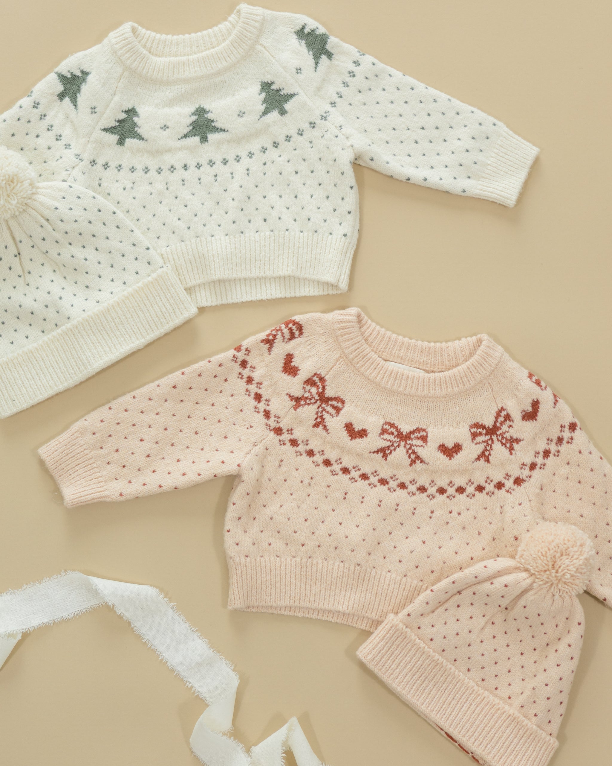 Fair Isle Sweater || Bows - Rylee + Cru | Kids Clothes | Trendy Baby Clothes | Modern Infant Outfits |