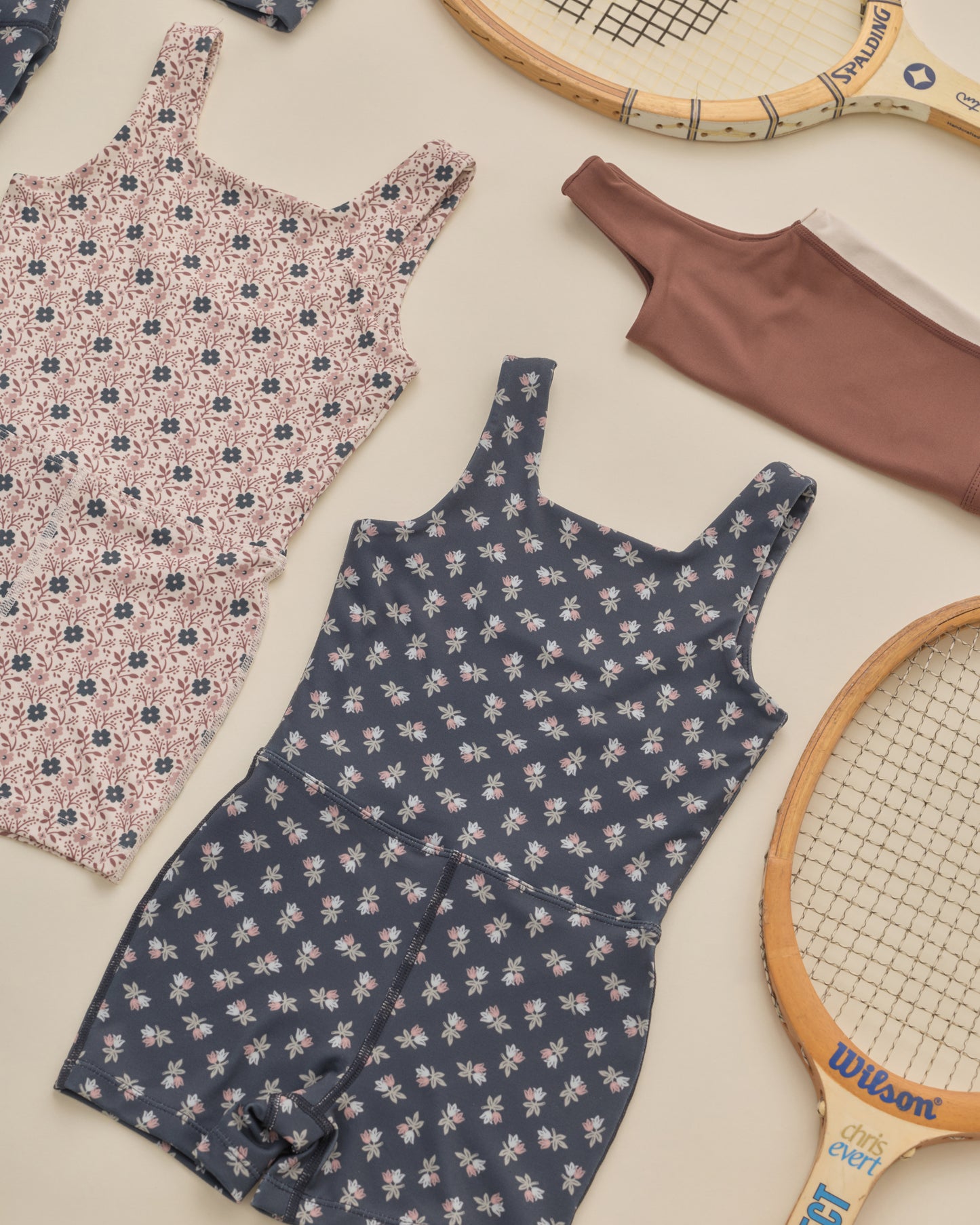 Malibu Bodysuit Blue Blooms - Rylee + Cru | Kids Clothes | Trendy Baby Clothes | Modern Infant Outfits |