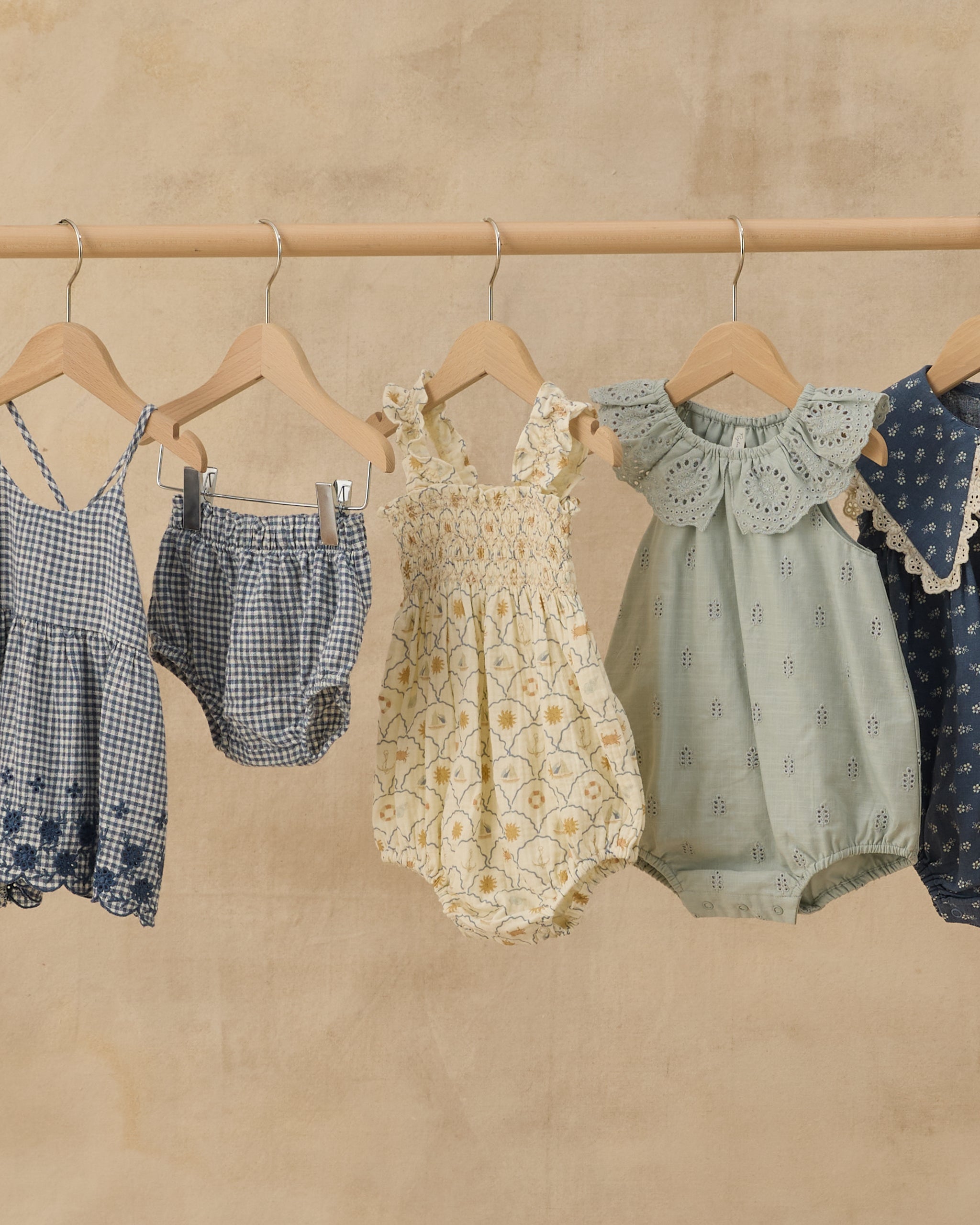 infant summer rompers Julia Romper Nautical – Rylee + Cru