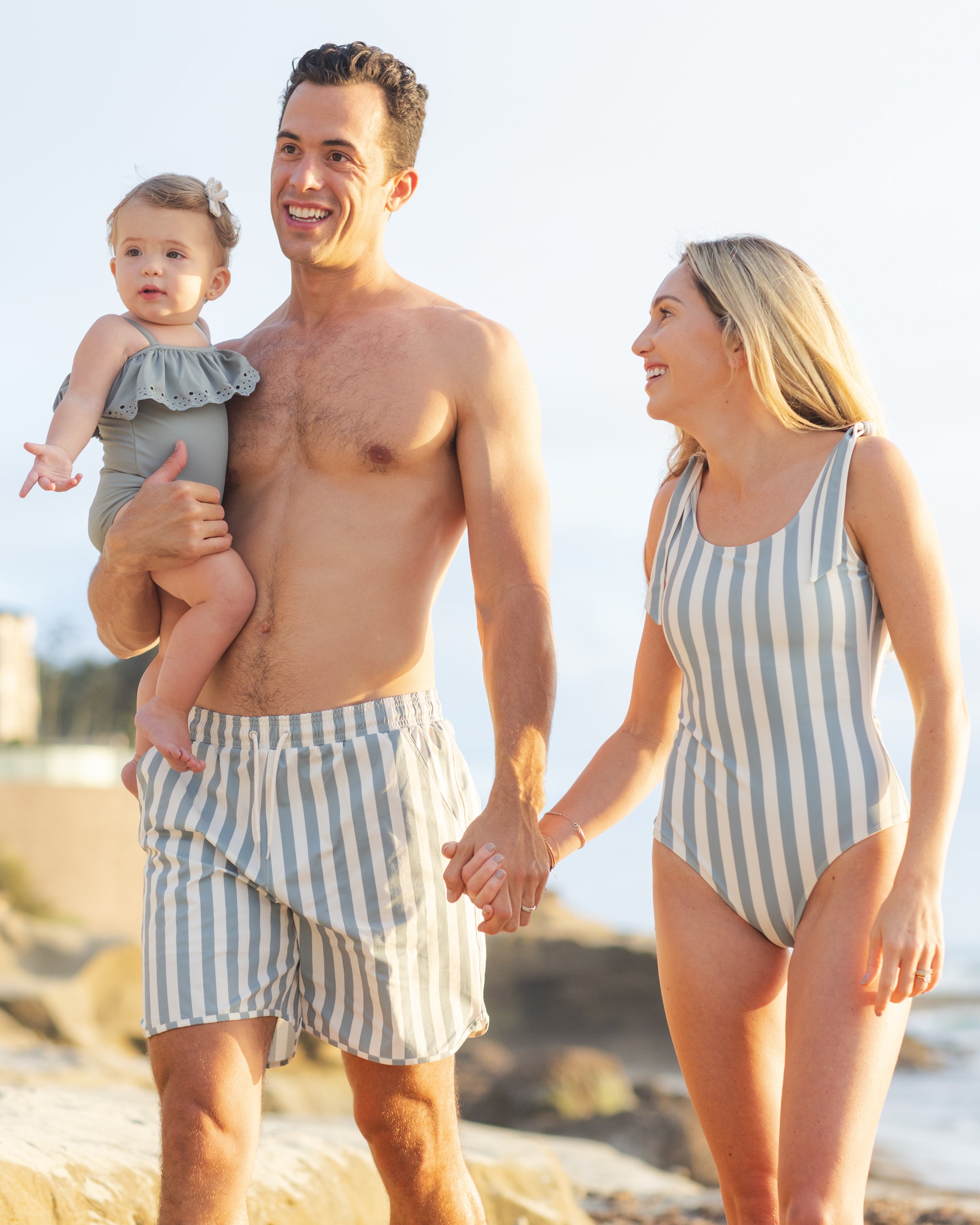 Off-The-Shoulder One-Piece Sea Green – Rylee + Cru