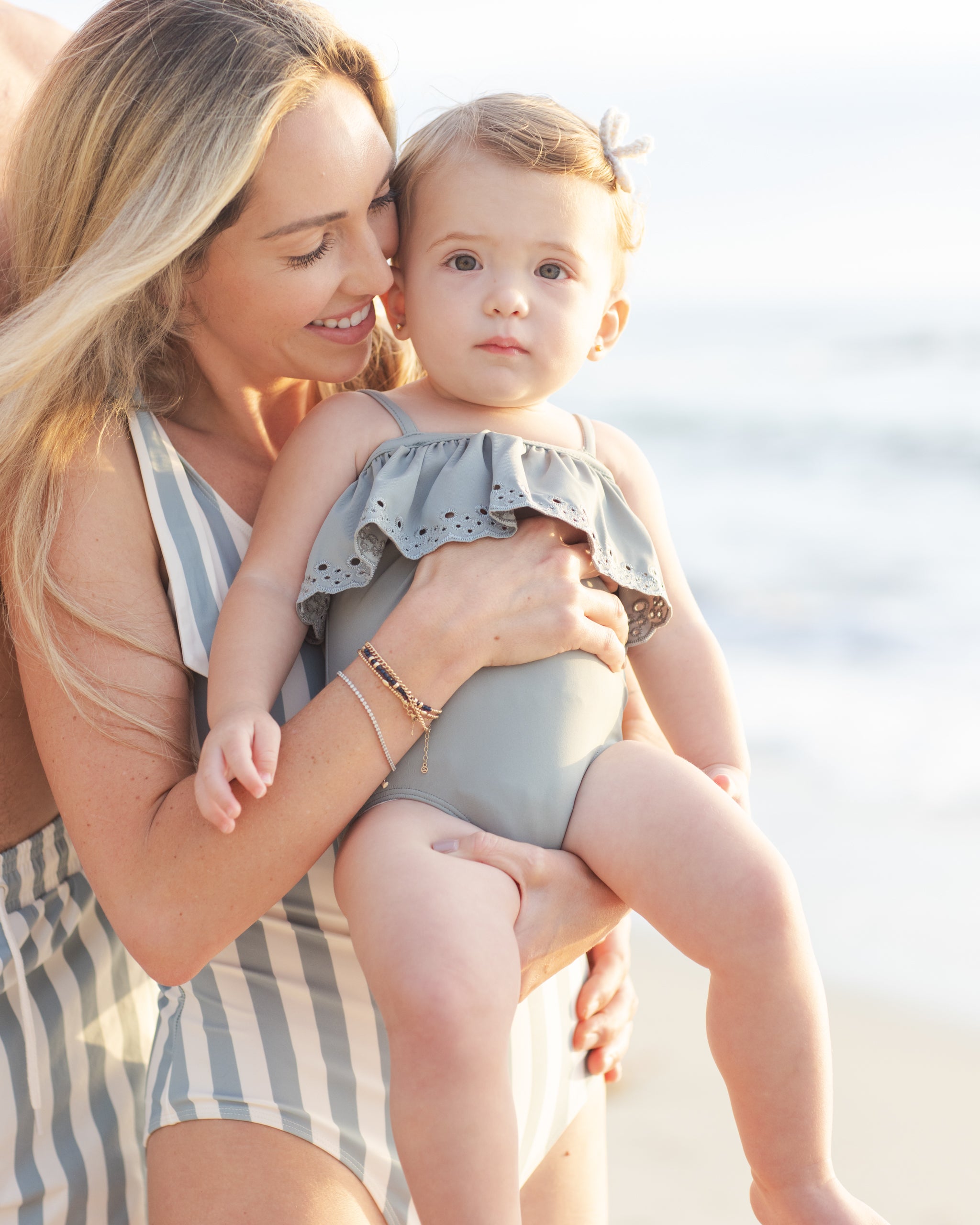 Off-The-Shoulder One-Piece Sea Green – Rylee + Cru