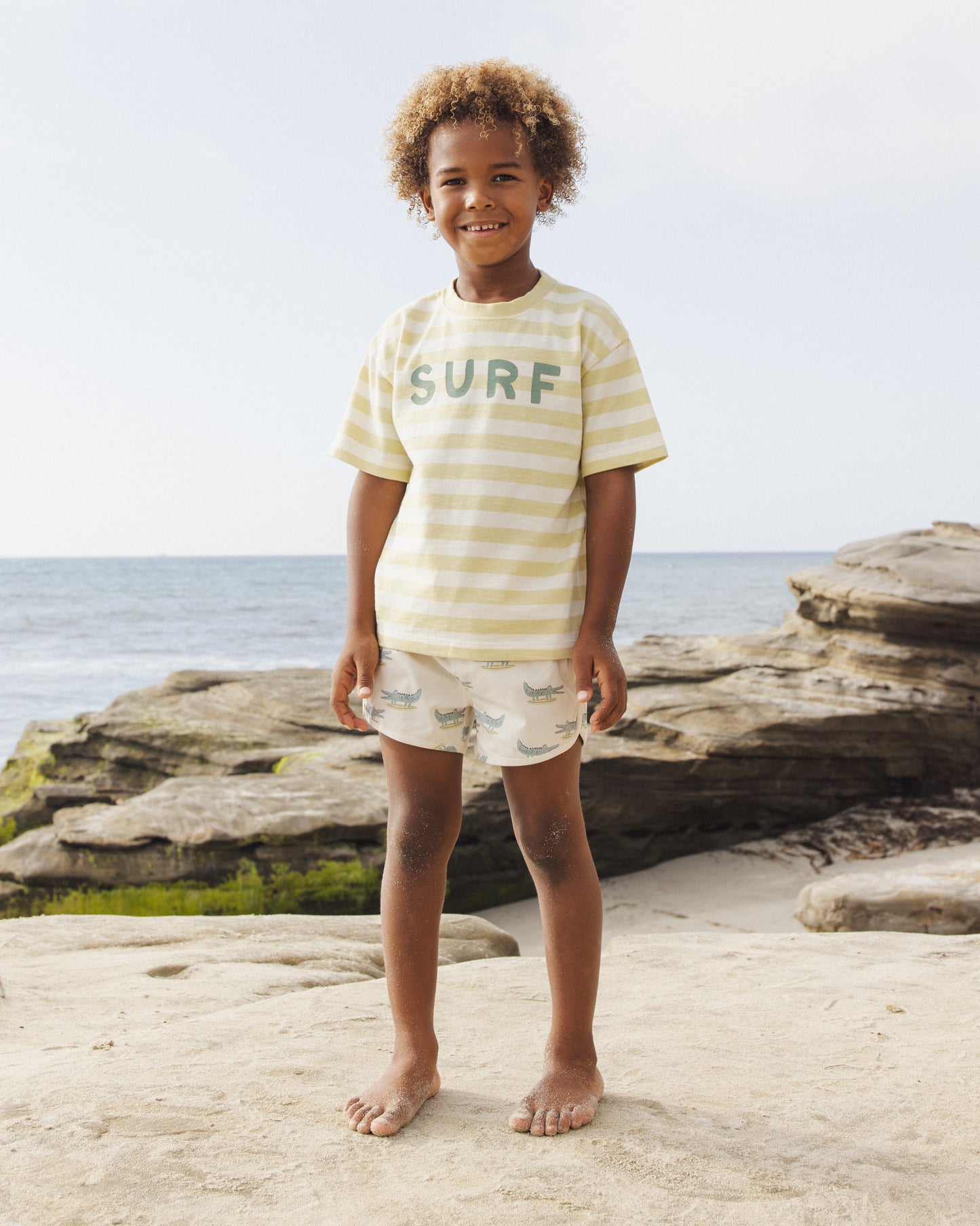 Relaxed Tee Surf - Rylee + Cru | Kids Clothes | Trendy Baby Clothes | Modern Infant Outfits |