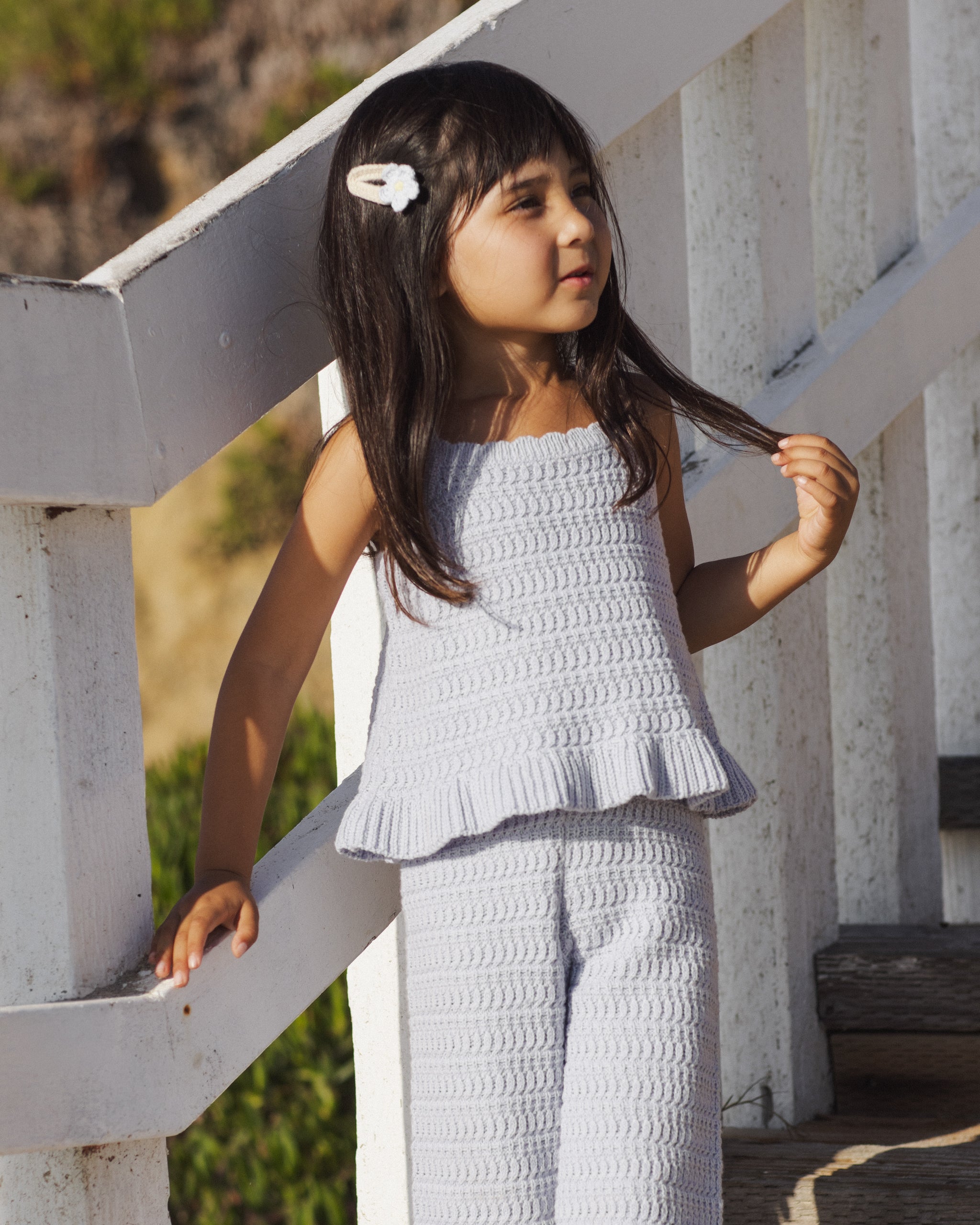 Crochet Clip Set Natural - Rylee + Cru | Kids Clothes | Trendy Baby Clothes | Modern Infant Outfits |