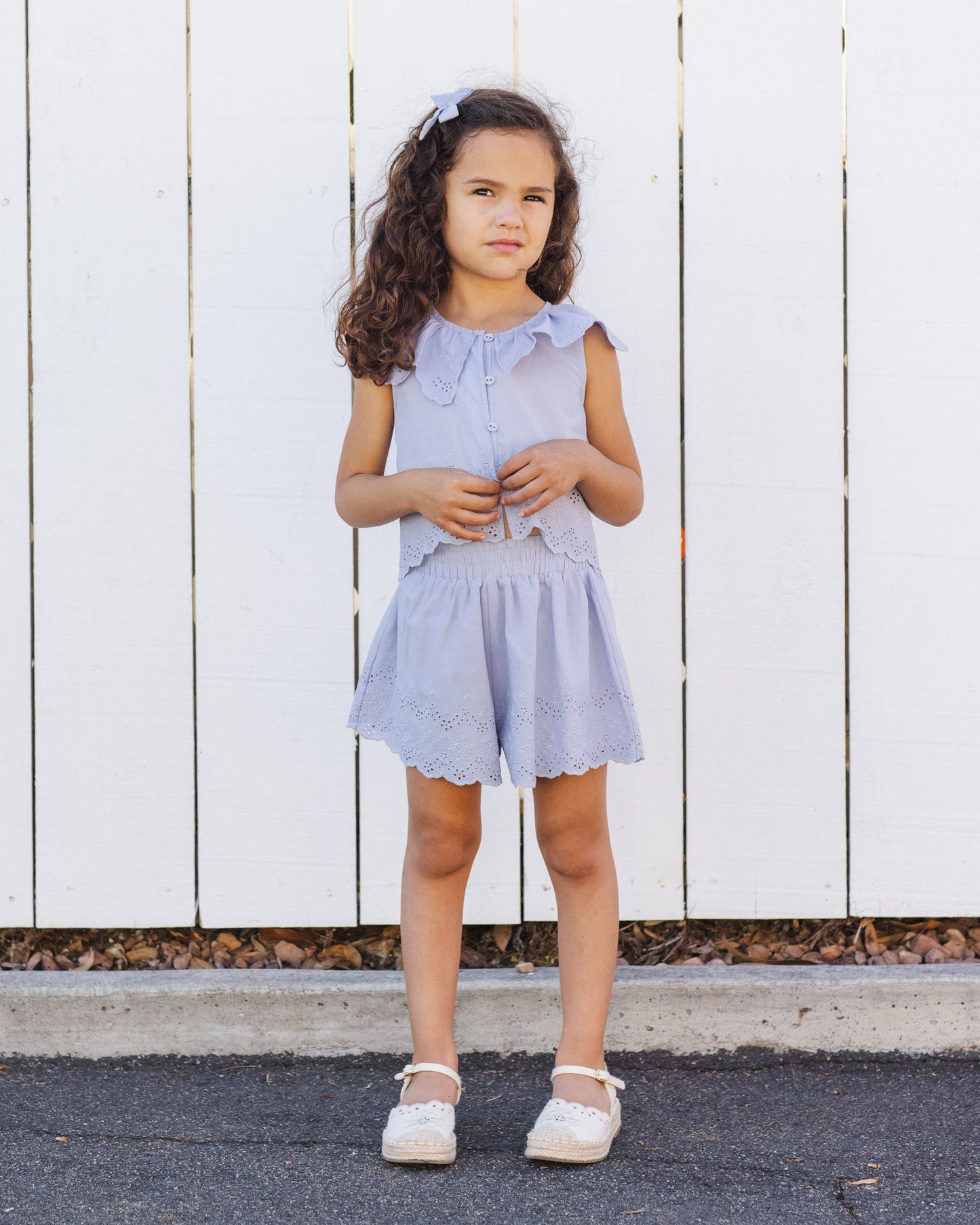 Remi Short Periwinkle - Rylee + Cru | Kids Clothes | Trendy Baby Clothes | Modern Infant Outfits |