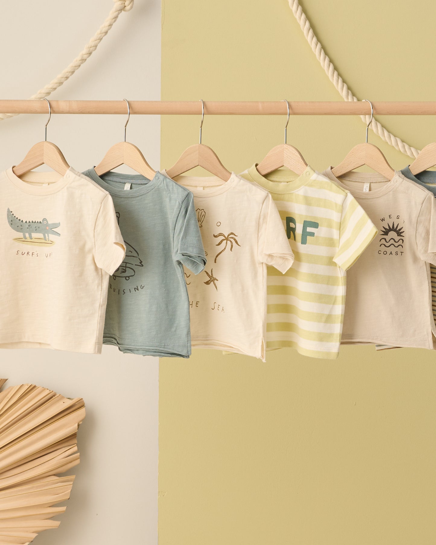 Raw Edge Tee Of The Sea - Rylee + Cru | Kids Clothes | Trendy Baby Clothes | Modern Infant Outfits |