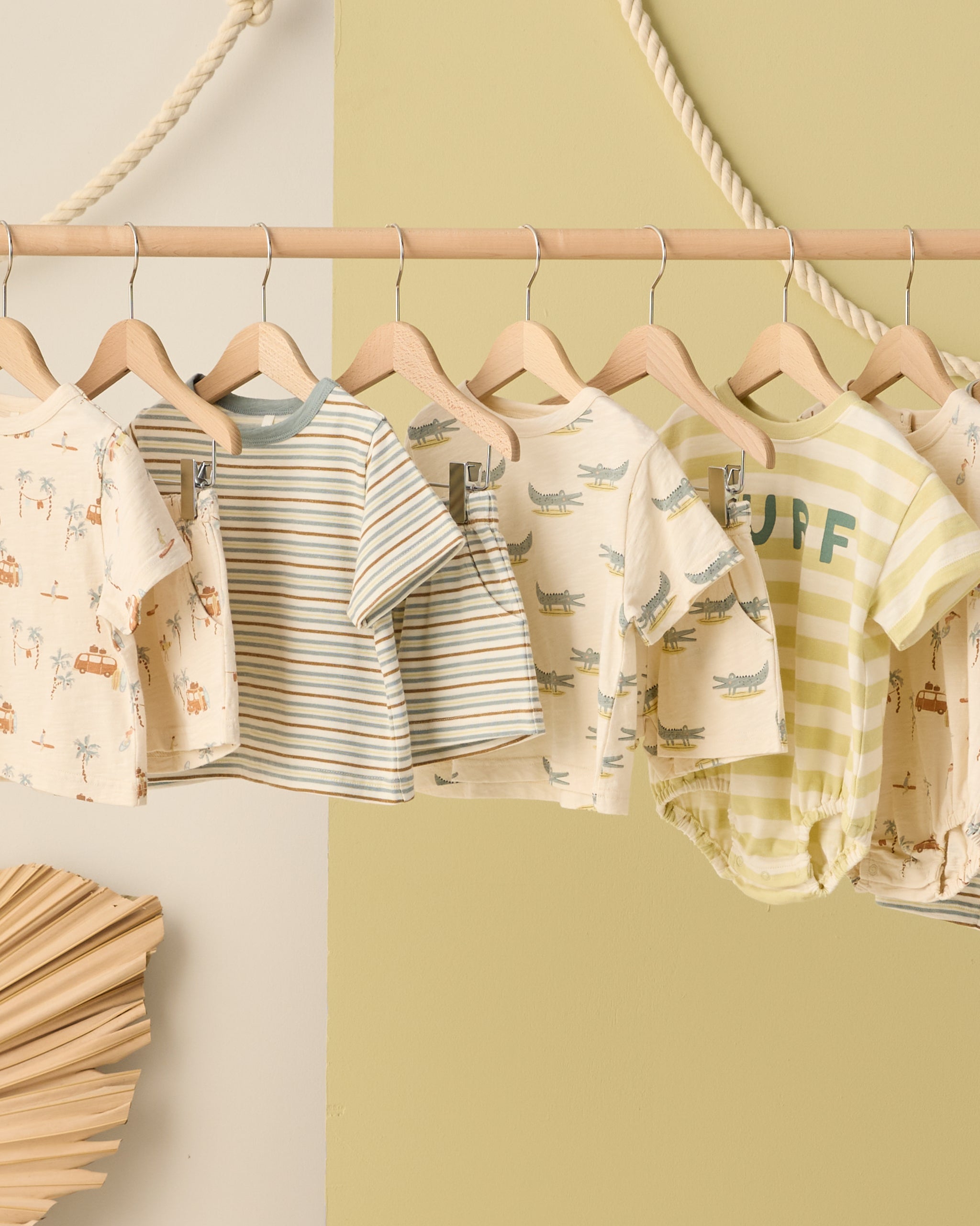 Relaxed Bubble Romper Surf - Rylee + Cru | Kids Clothes | Trendy Baby Clothes | Modern Infant Outfits |
