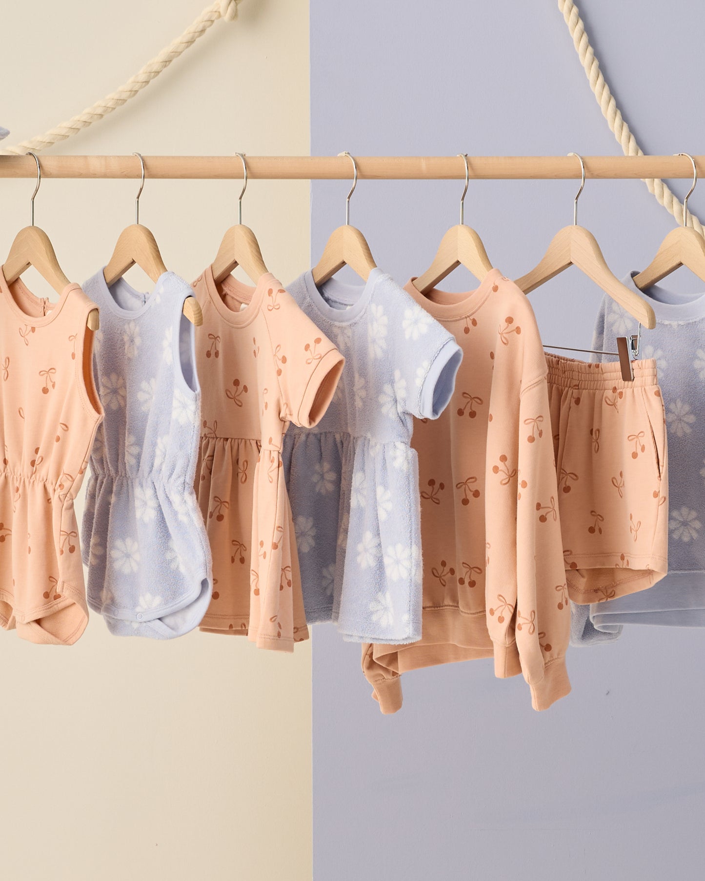 Raglan Dress Periwinkle Daisy - Rylee + Cru | Kids Clothes | Trendy Baby Clothes | Modern Infant Outfits |
