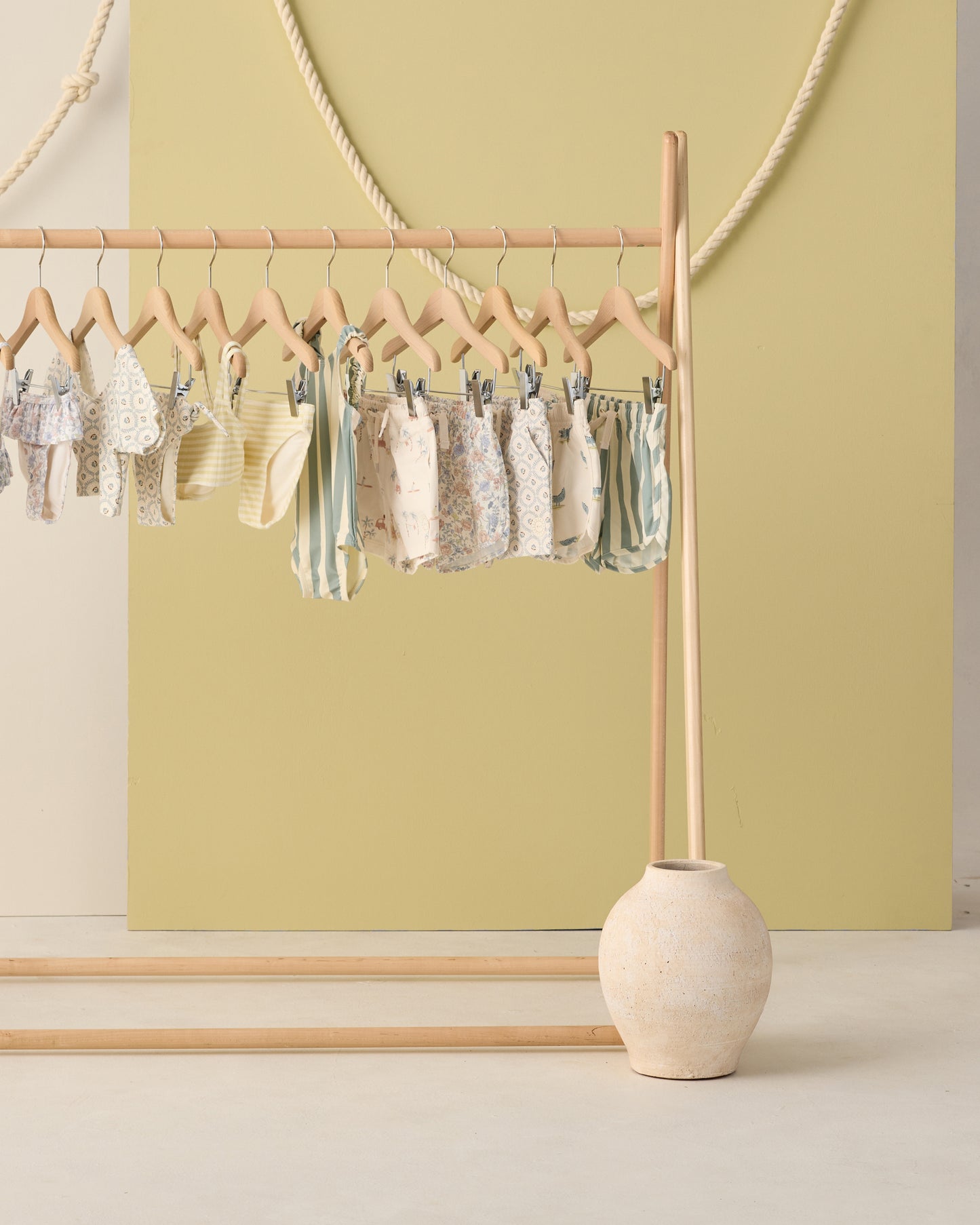 Scrunch One-Piece Green Stripe - Rylee + Cru | Kids Clothes | Trendy Baby Clothes | Modern Infant Outfits |
