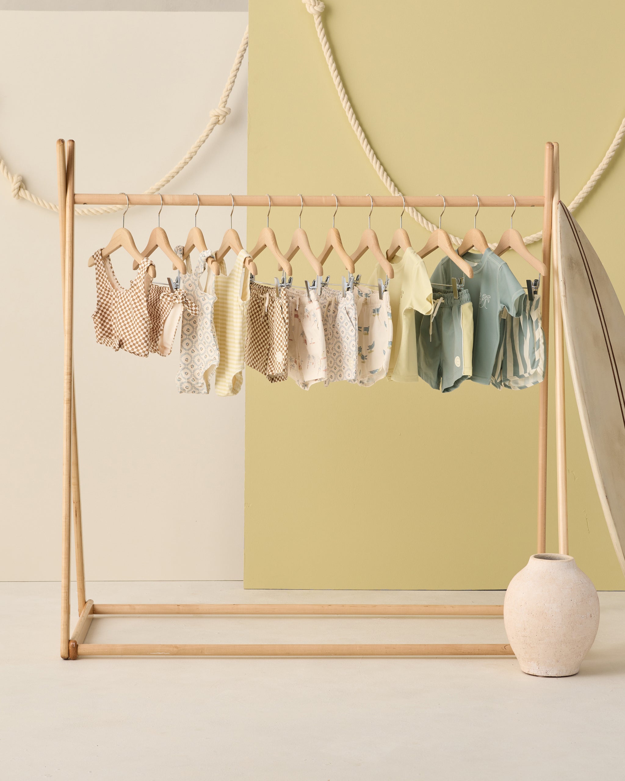 Paneled Boardshort Sea Green - Rylee + Cru | Kids Clothes | Trendy Baby Clothes | Modern Infant Outfits |