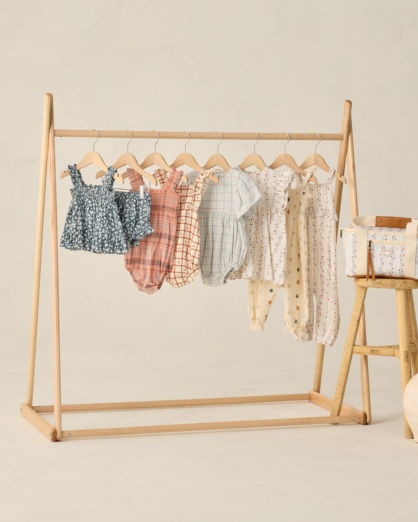 Chiara Romper Cherry Check - Rylee + Cru | Kids Clothes | Trendy Baby Clothes | Modern Infant Outfits |