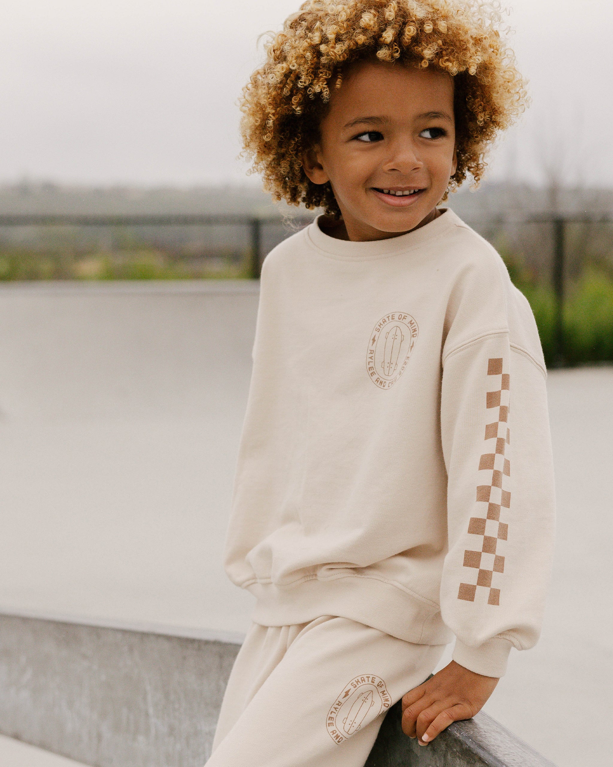 Relaxed Sweatshirt || Skate Of Mind - Rylee + Cru | Kids Clothes | Trendy Baby Clothes | Modern Infant Outfits |