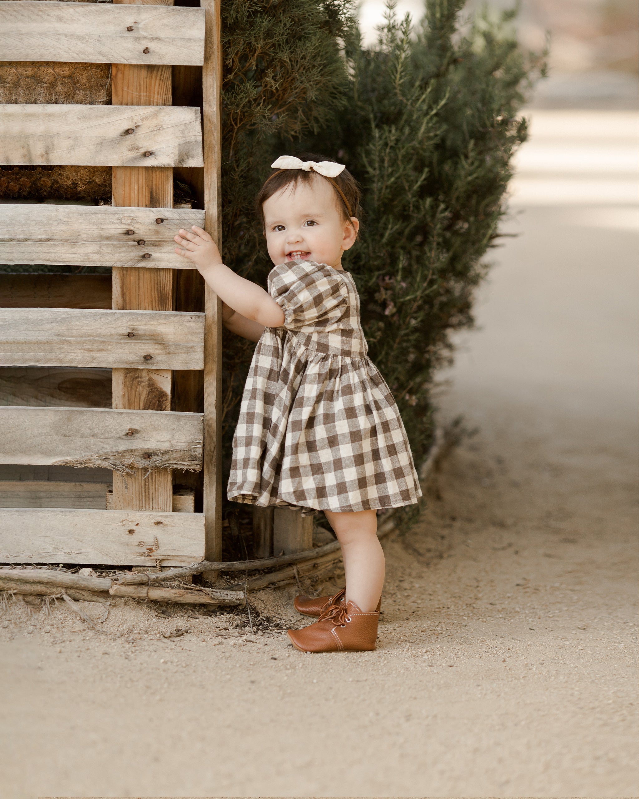 Marley Dress || Charcoal Check - Rylee + Cru | Kids Clothes | Trendy Baby Clothes | Modern Infant Outfits |