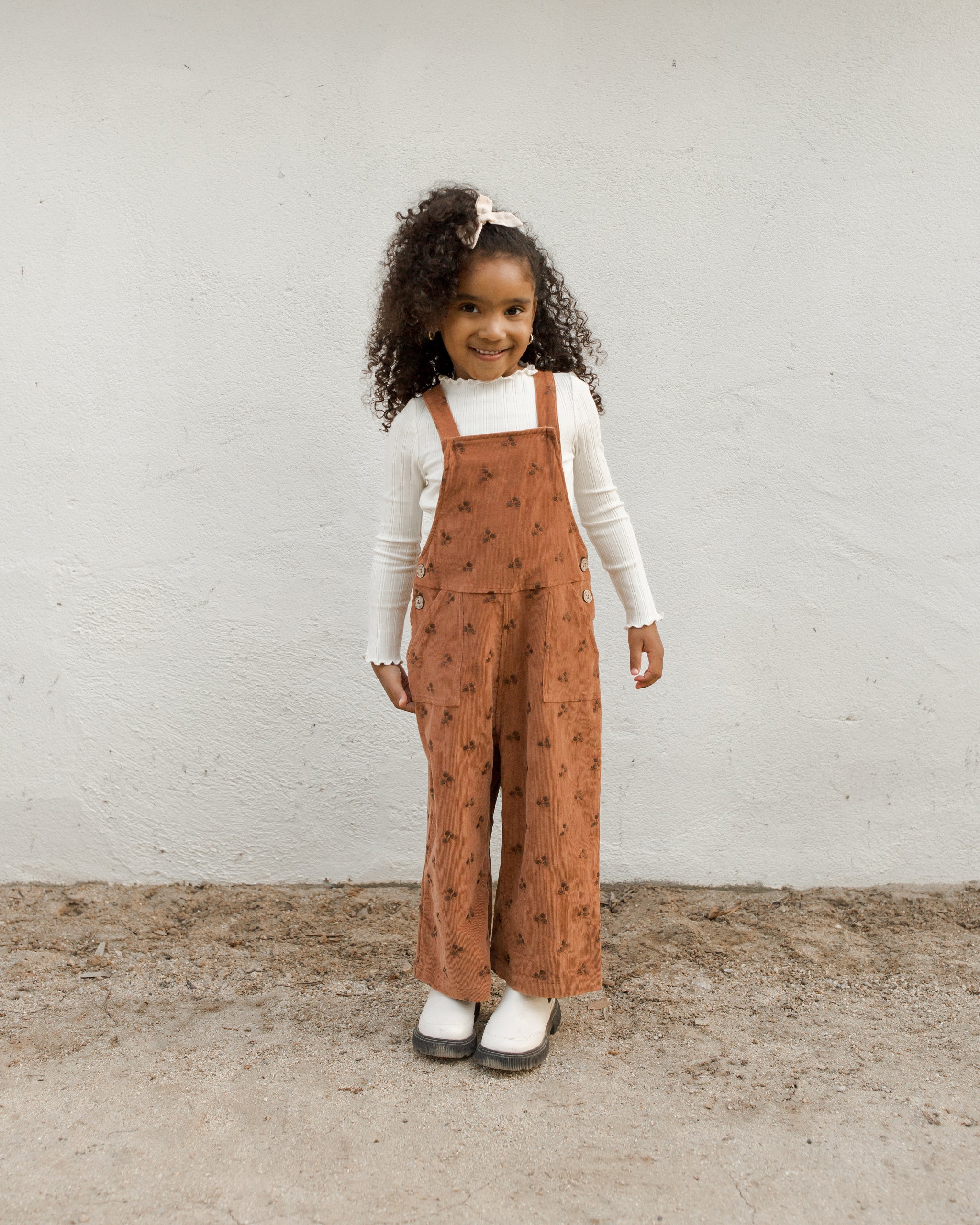 Wide Leg Overall || Blossom Embroidery - Rylee + Cru | Kids Clothes | Trendy Baby Clothes | Modern Infant Outfits |