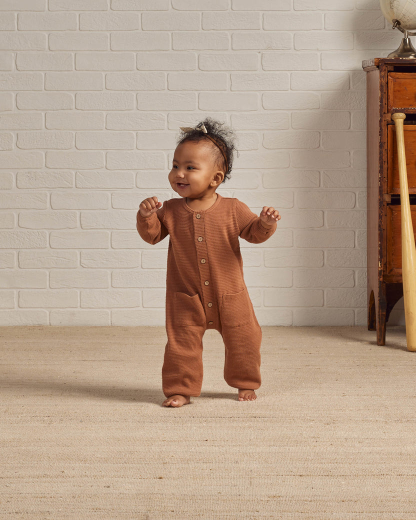 Rylee + Cru Pelican Baby Jumpsuit