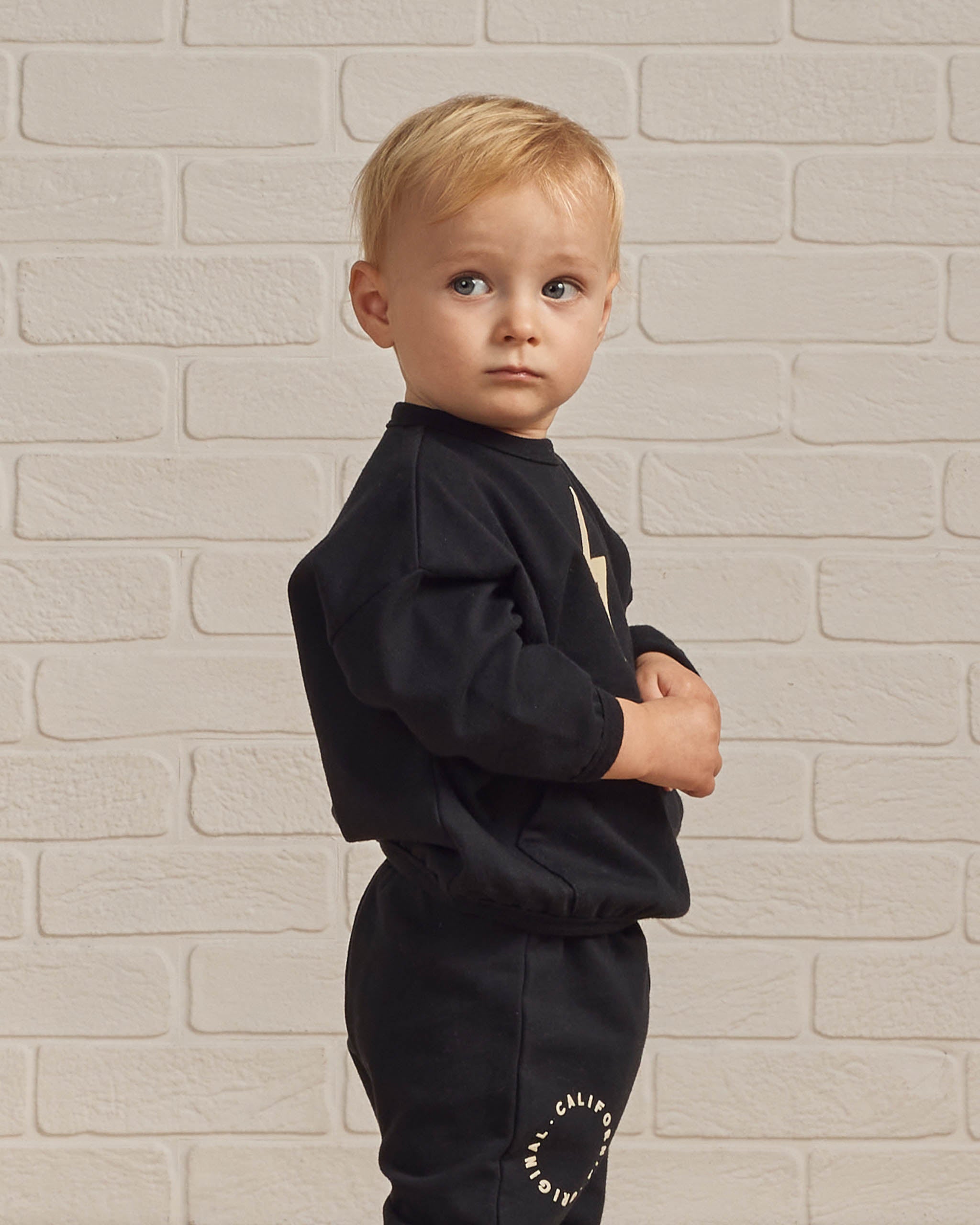 Relaxed Set || Black - Rylee + Cru | Kids Clothes | Trendy Baby Clothes | Modern Infant Outfits |