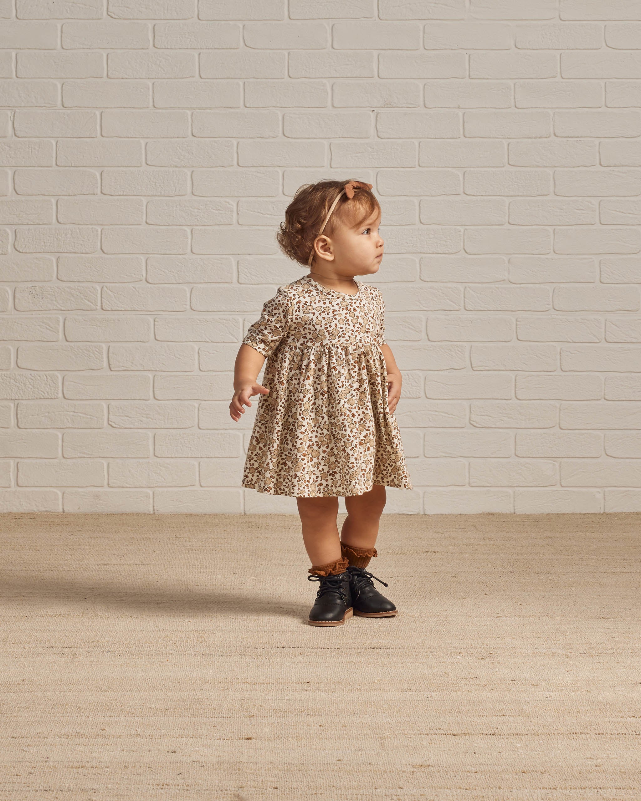 Finn Dress || Harvest Floral - Rylee + Cru | Kids Clothes | Trendy Baby Clothes | Modern Infant Outfits |
