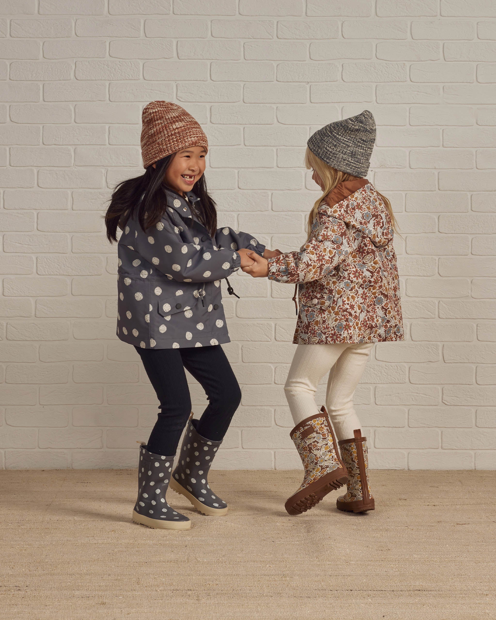Beanie || Heathered Slate - Rylee + Cru | Kids Clothes | Trendy Baby Clothes | Modern Infant Outfits |