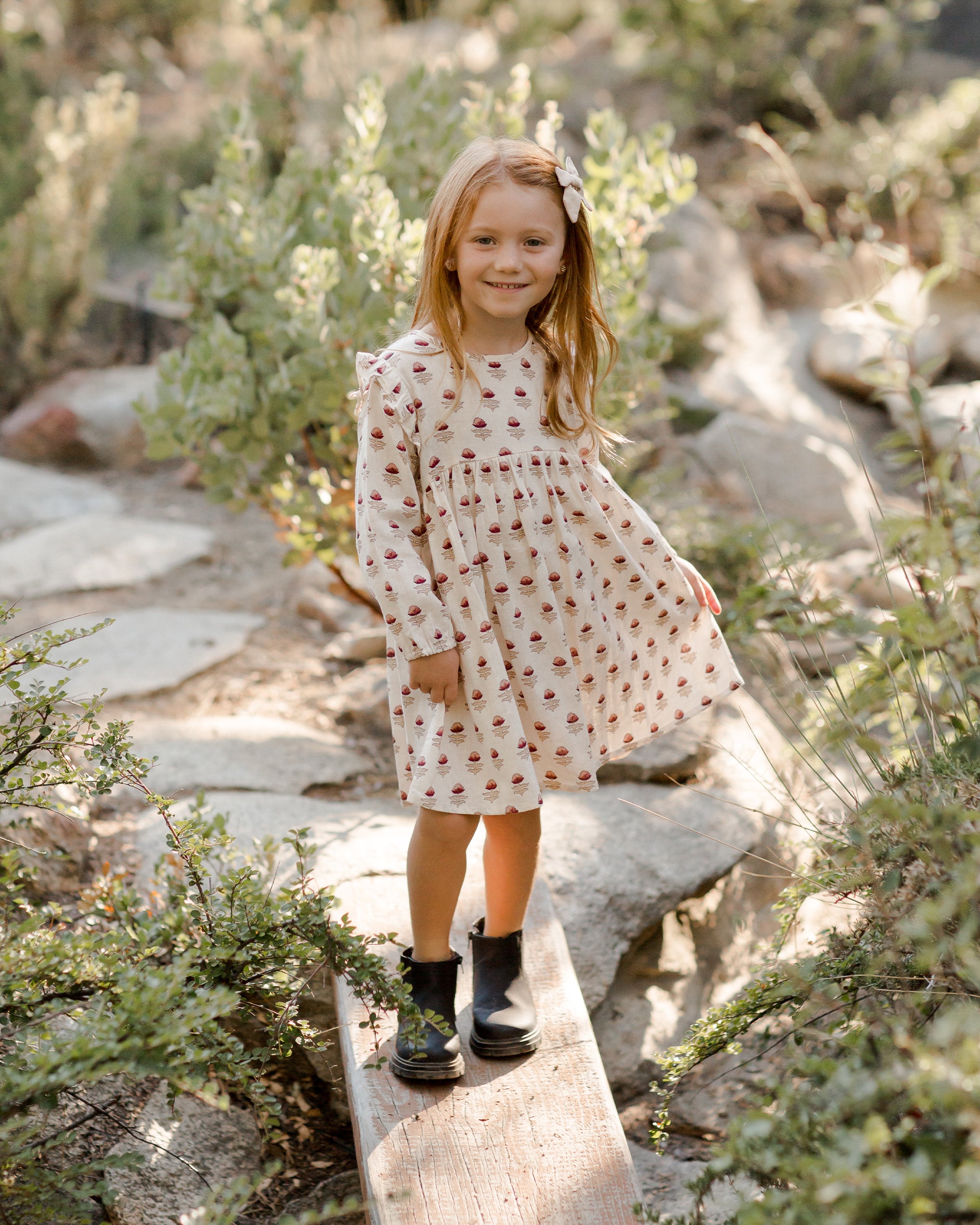 Piper Dress || Dried Floral - Rylee + Cru | Kids Clothes | Trendy Baby Clothes | Modern Infant Outfits |
