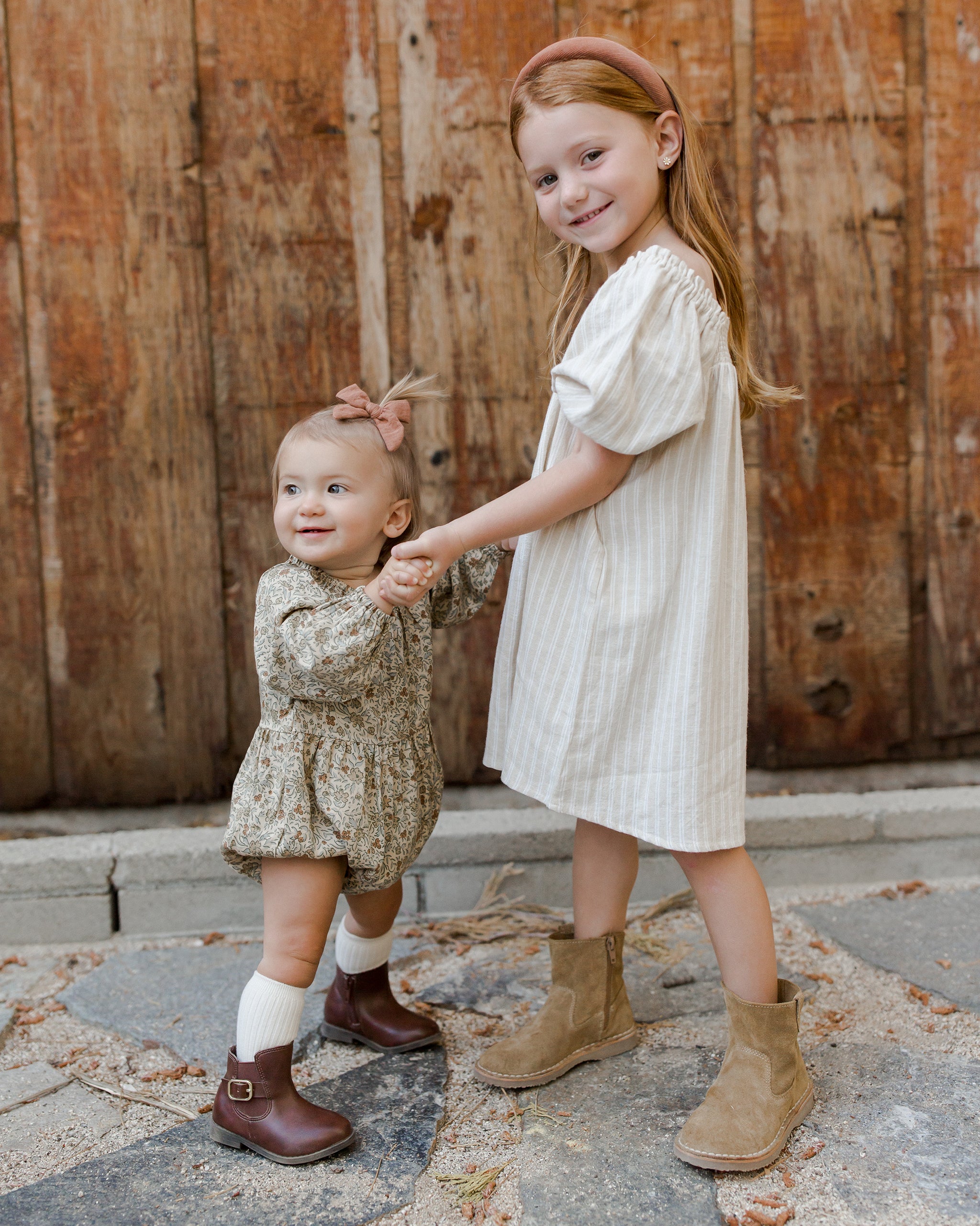 Long Sleeve Bubble Romper || Golden Garden – Rylee + Cru