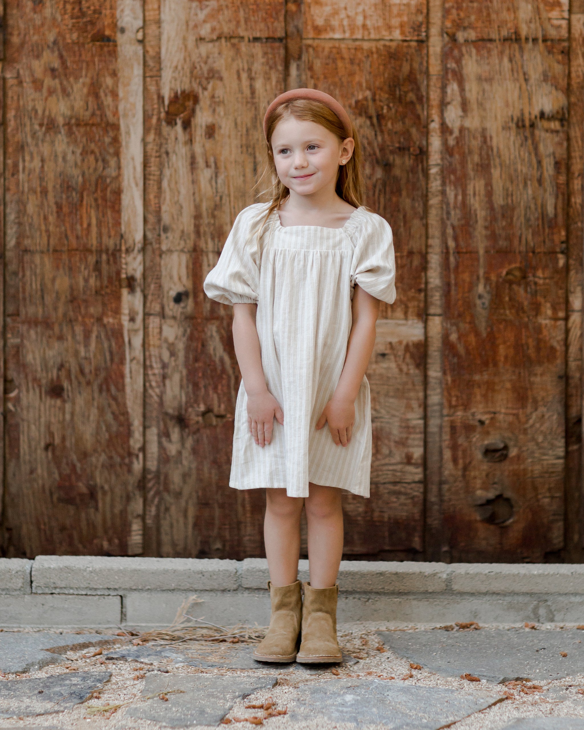 Coley Feather Trim Dress In Champagne