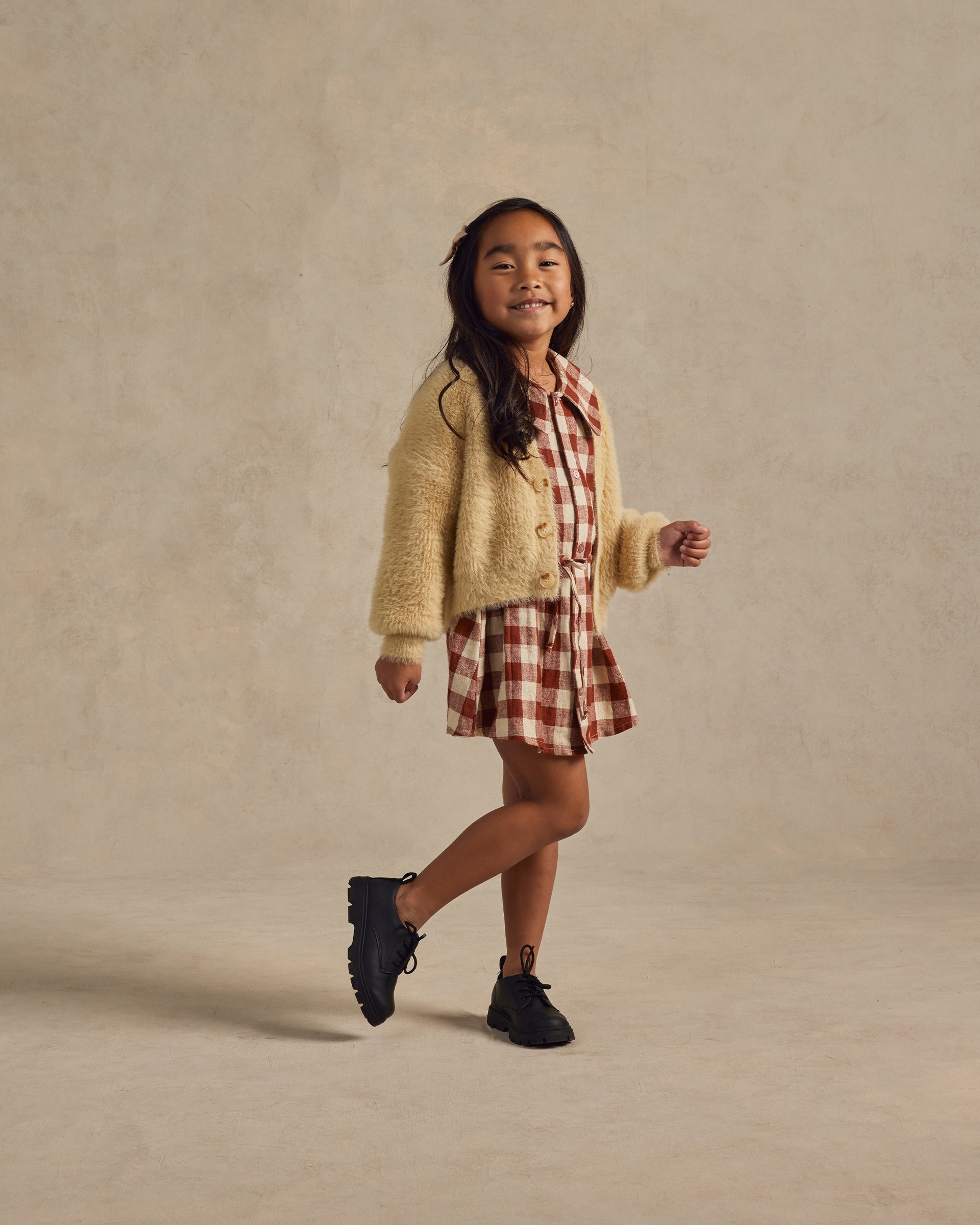 Rylee + Cru Teen Scallop Tee - Burgundy main image 1