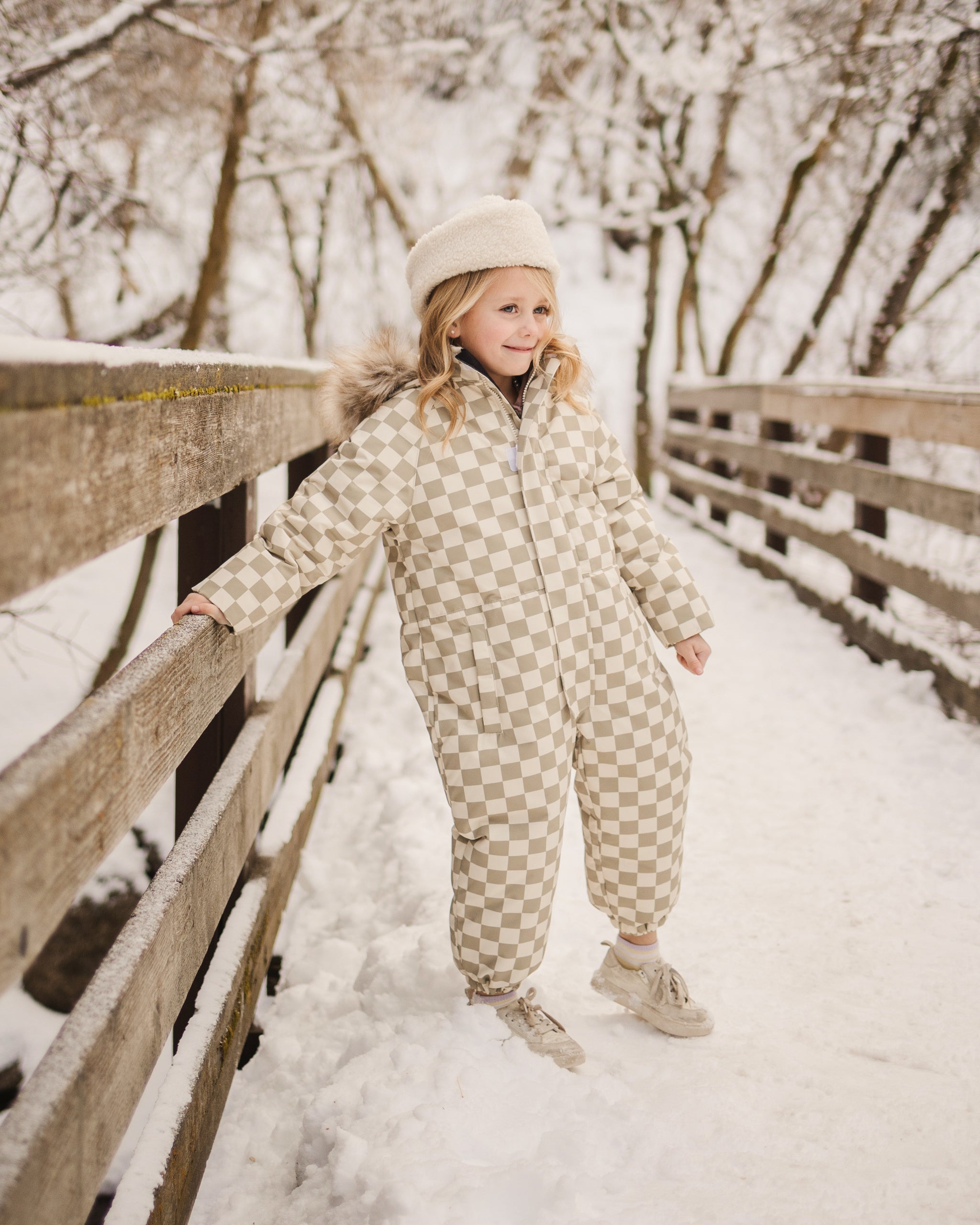 Ski Snowsuit || Fern Check - Rylee + Cru | Kids Clothes | Trendy Baby Clothes | Modern Infant Outfits |