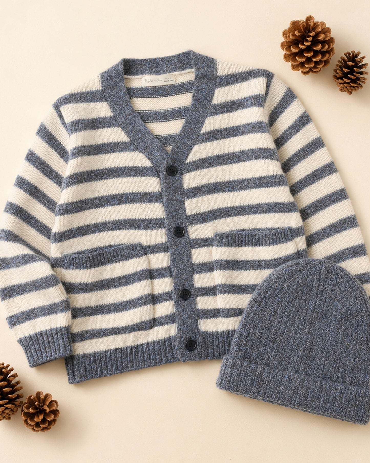 Haywood Cardigan Midnight Stripe - Rylee + Cru | Kids Clothes | Trendy Baby Clothes | Modern Infant Outfits |