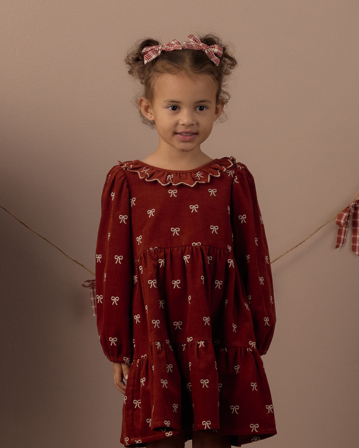 Fran Dress Bows - Rylee + Cru | Kids Clothes | Trendy Baby Clothes | Modern Infant Outfits |