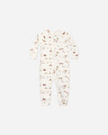 Organic Pajama Long John Ski Town - Rylee + Cru | Kids Clothes | Trendy Baby Clothes | Modern Infant Outfits |
