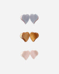 Heart Mini Clips Dusty Blue, Clay, Blush - Rylee + Cru | Kids Clothes | Trendy Baby Clothes | Modern Infant Outfits |