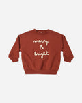Relaxed Sweatshirt Merry & Bright - Rylee + Cru | Kids Clothes | Trendy Baby Clothes | Modern Infant Outfits |