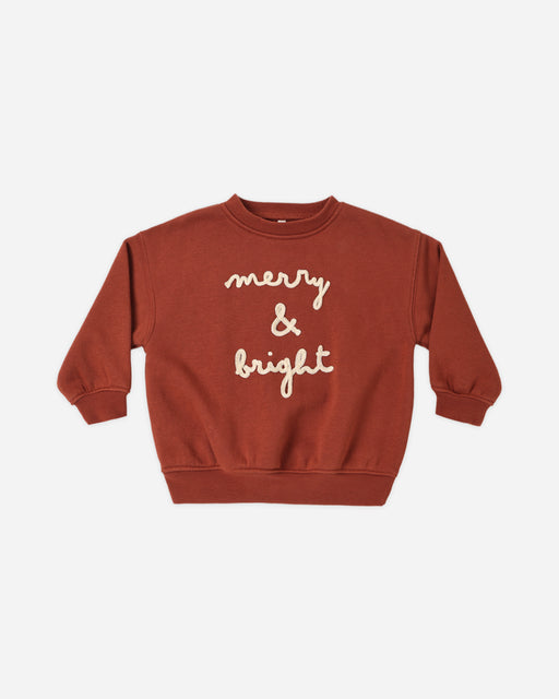 Relaxed Sweatshirt Merry & Bright - Rylee + Cru | Kids Clothes | Trendy Baby Clothes | Modern Infant Outfits |