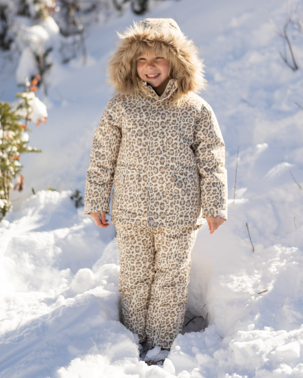 Snow Bib Leopard - Rylee + Cru | Kids Clothes | Trendy Baby Clothes | Modern Infant Outfits |