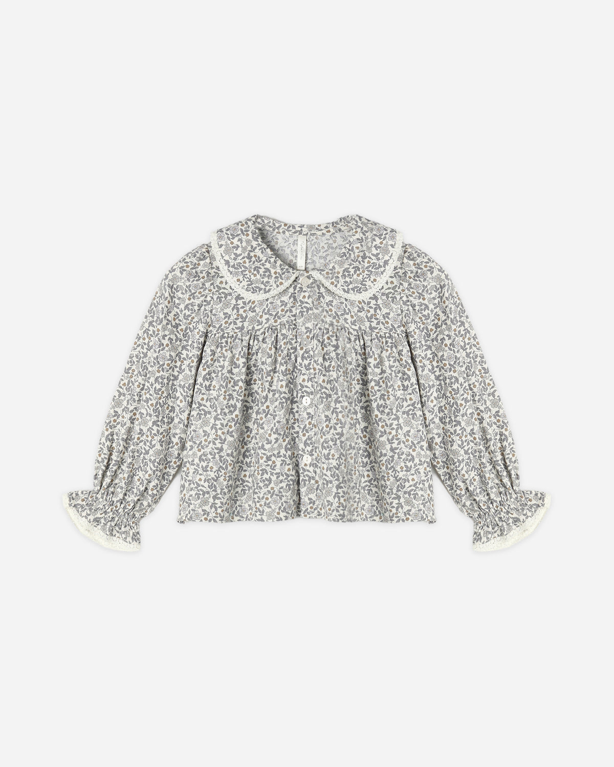 Kat Blouse Slate Floral - Rylee + Cru | Kids Clothes | Trendy Baby Clothes | Modern Infant Outfits |