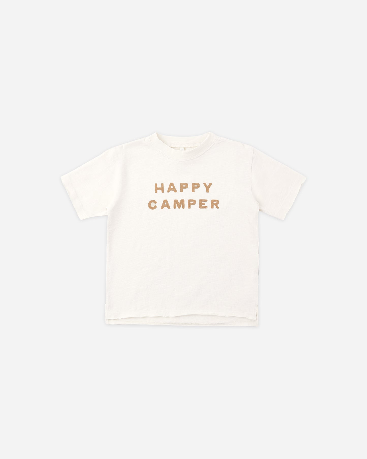 Raw Edge Tee Happy Camper - Rylee + Cru | Kids Clothes | Trendy Baby Clothes | Modern Infant Outfits |