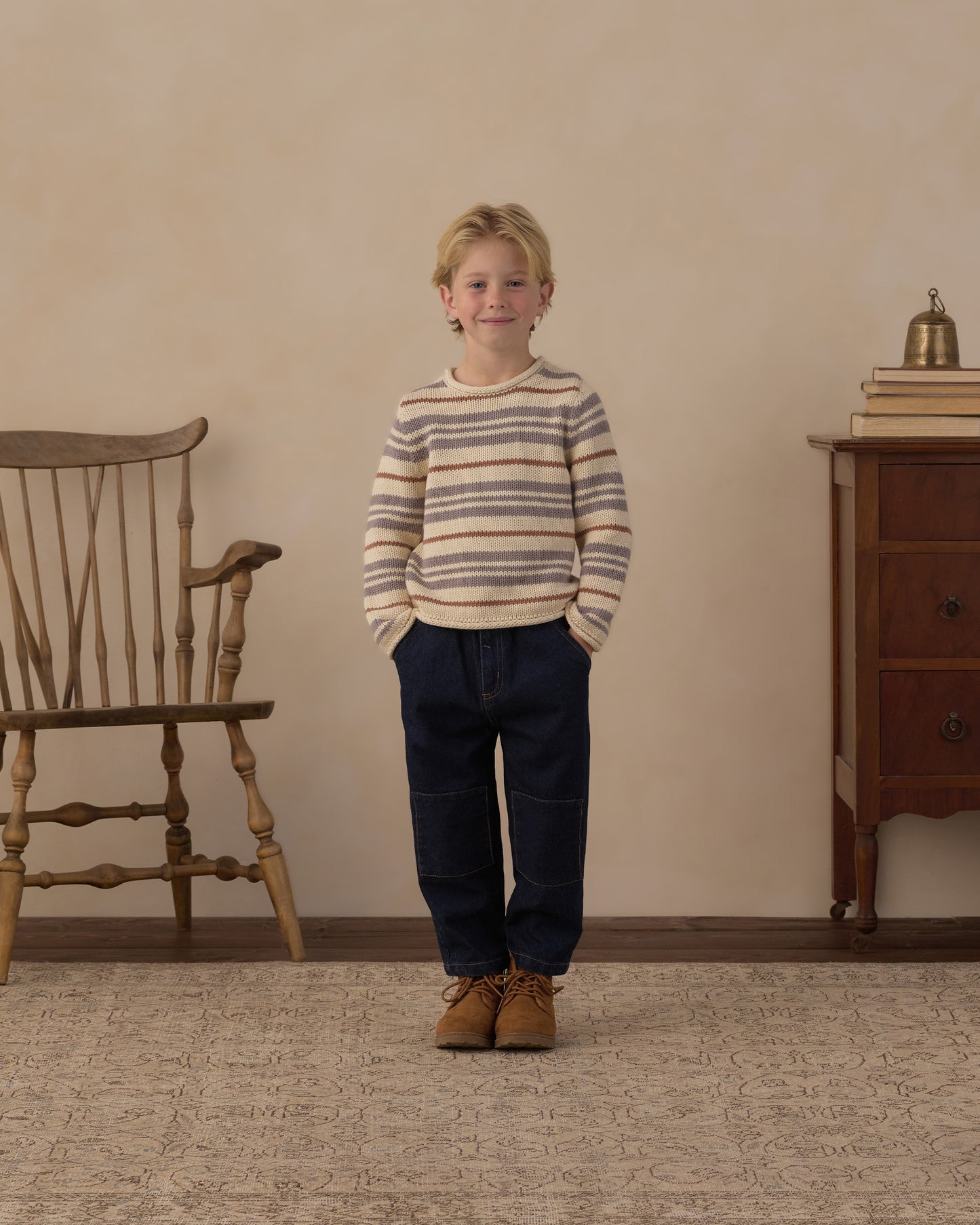Baggy Pant Dark Indigo - Rylee + Cru | Kids Clothes | Trendy Baby Clothes | Modern Infant Outfits |