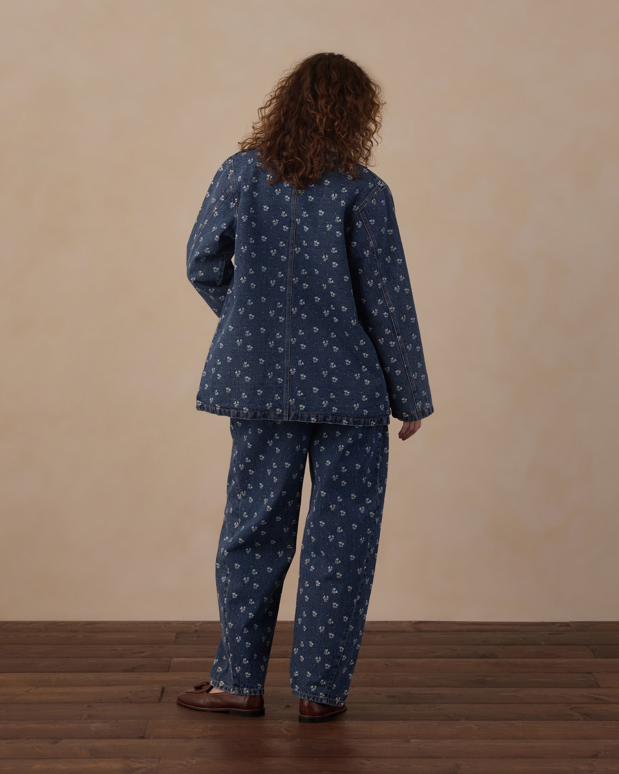 Women's Long Chore Coat
 Heart Ditsy - Rylee + Cru | Kids Clothes | Trendy Baby Clothes | Modern Infant Outfits |
