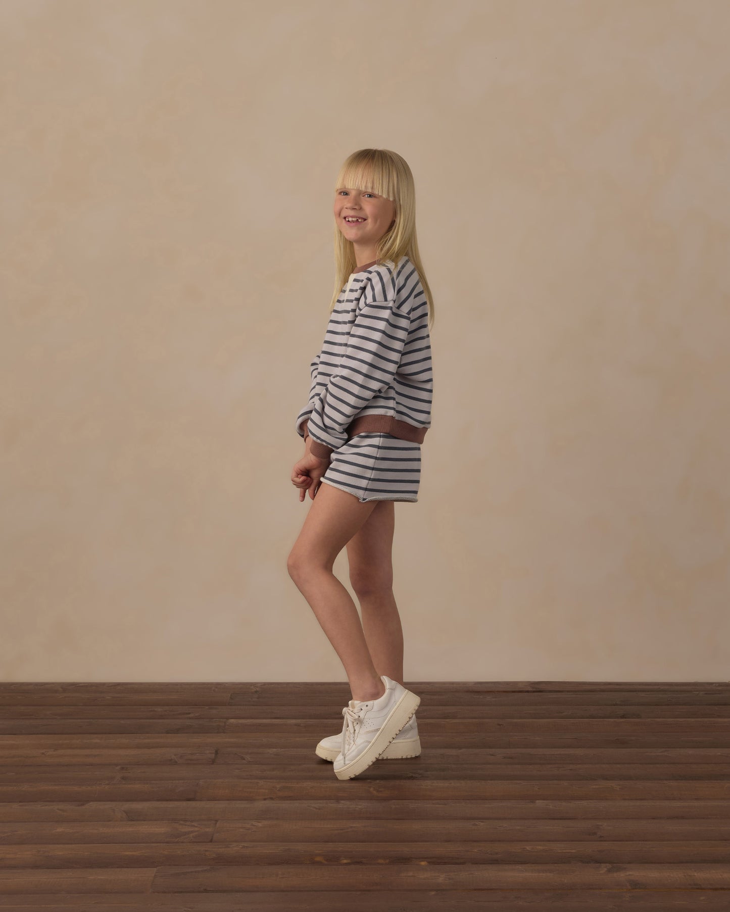 Legend Sweatshirt Midnight Stripe - Rylee + Cru | Kids Clothes | Trendy Baby Clothes | Modern Infant Outfits |