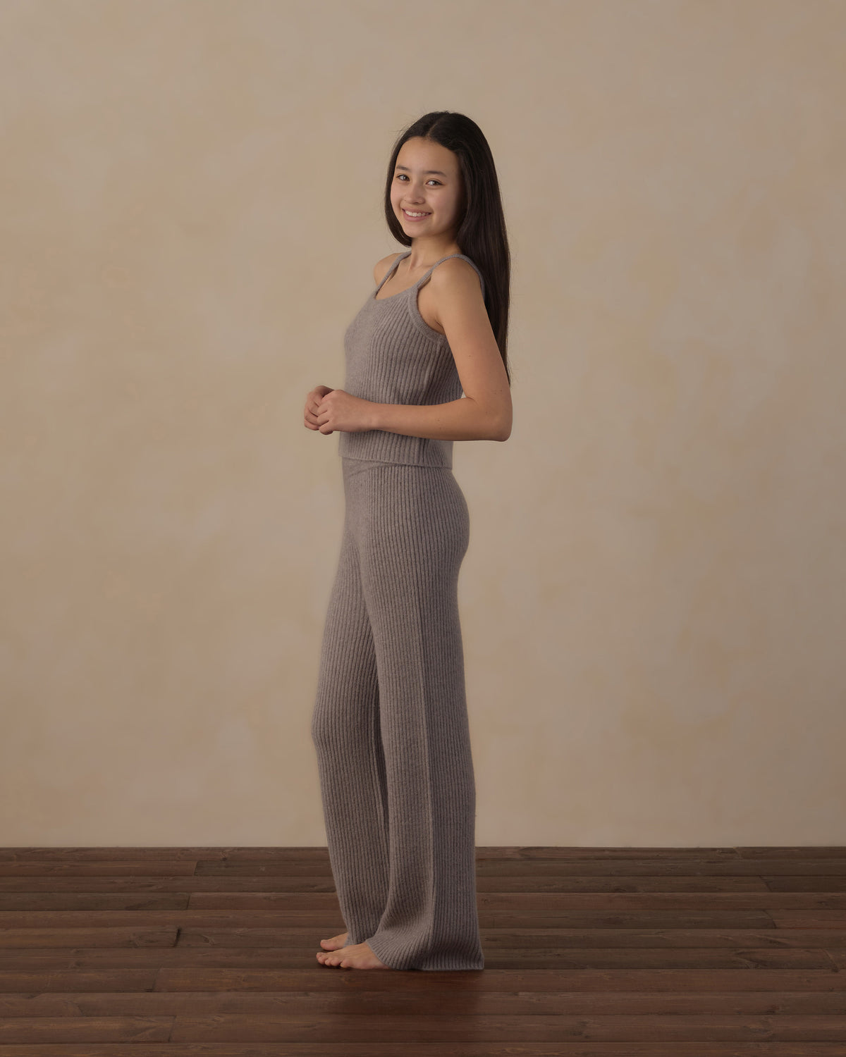 Teen Fuzzy Knit Lounge Set Dusty Blue - Rylee + Cru | Kids Clothes | Trendy Baby Clothes | Modern Infant Outfits |