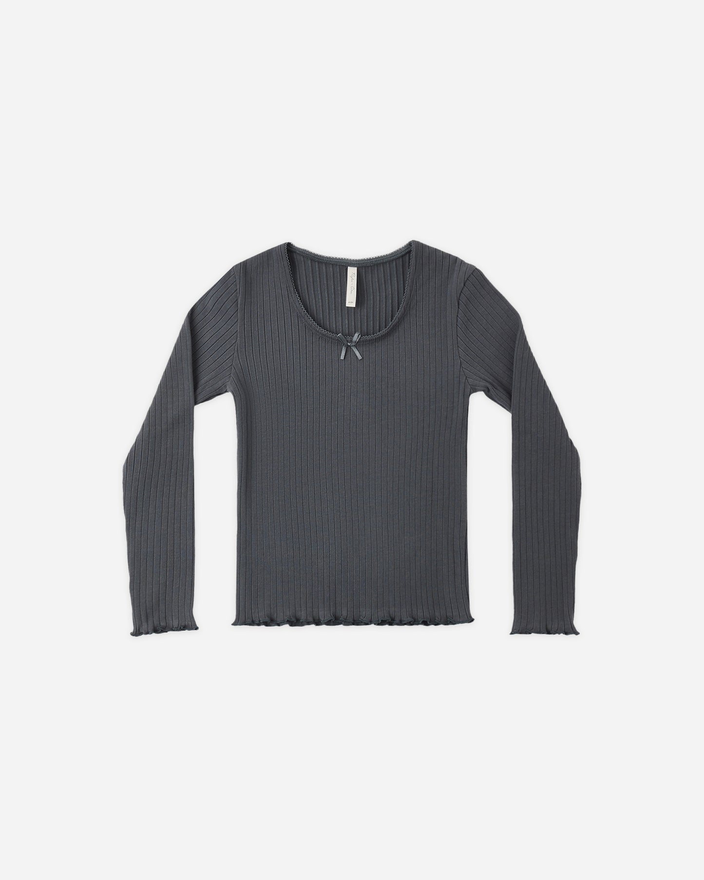Ribbed Long Sleeve Midnight - Rylee + Cru | Kids Clothes | Trendy Baby Clothes | Modern Infant Outfits |