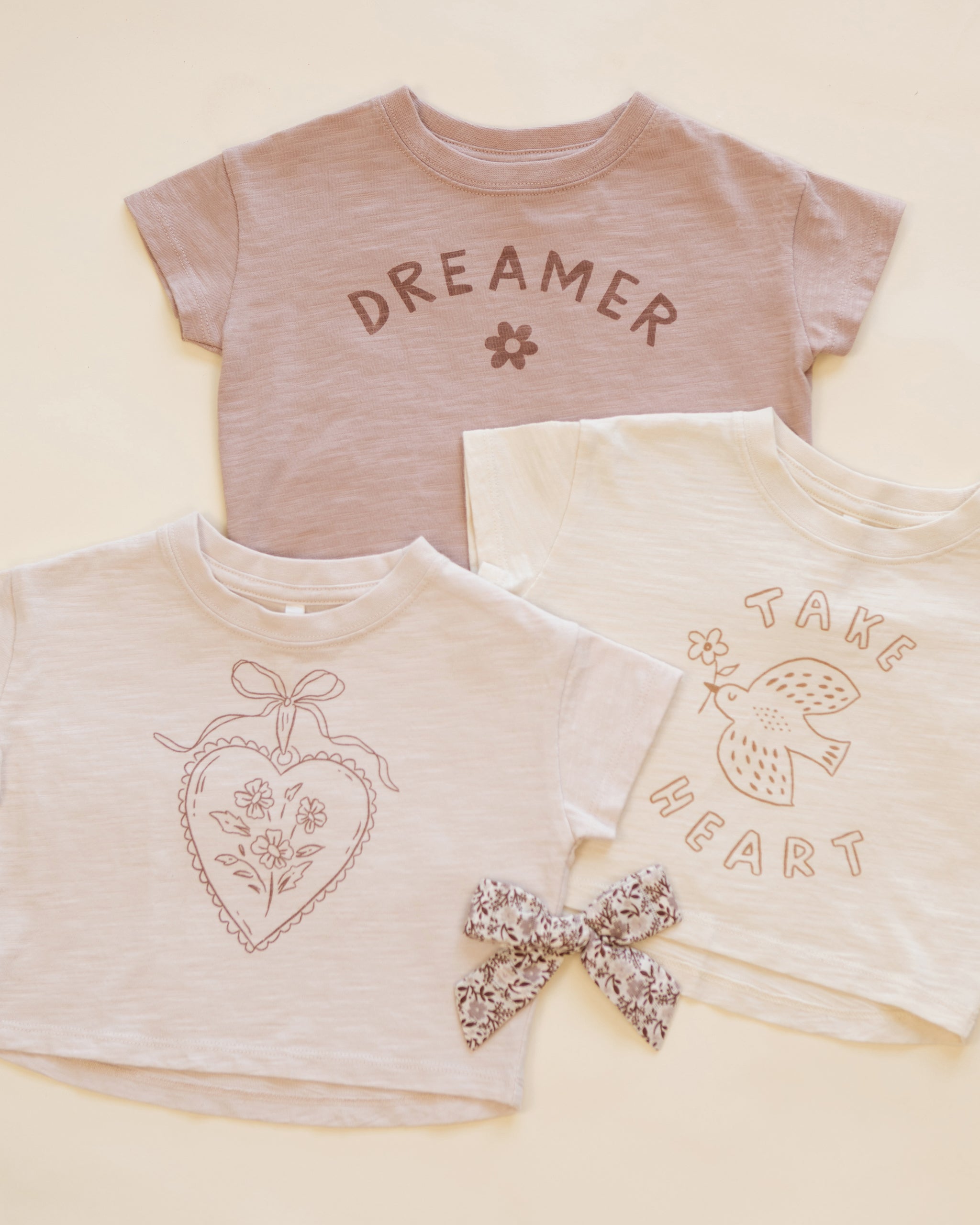 Boxy Tee Take Heart - Rylee + Cru | Kids Clothes | Trendy Baby Clothes | Modern Infant Outfits |