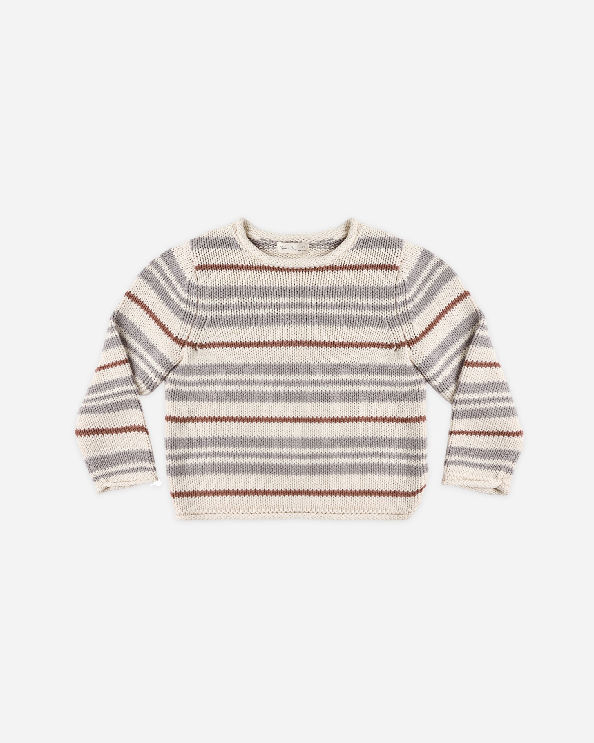 Jacques Sweater Dusty Blue Stripe