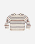 Jacques Sweater Dusty Blue Stripe - Rylee + Cru | Kids Clothes | Trendy Baby Clothes | Modern Infant Outfits |