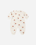 Raglan Jumpsuit Santa - Rylee + Cru | Kids Clothes | Trendy Baby Clothes | Modern Infant Outfits |