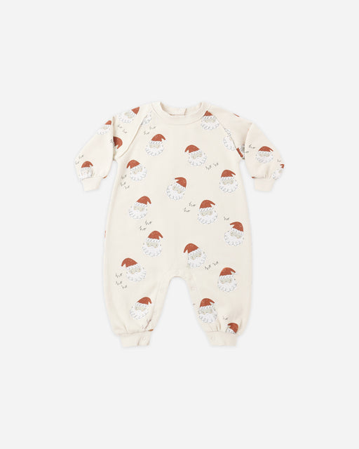 Raglan Jumpsuit Santa - Rylee + Cru | Kids Clothes | Trendy Baby Clothes | Modern Infant Outfits |